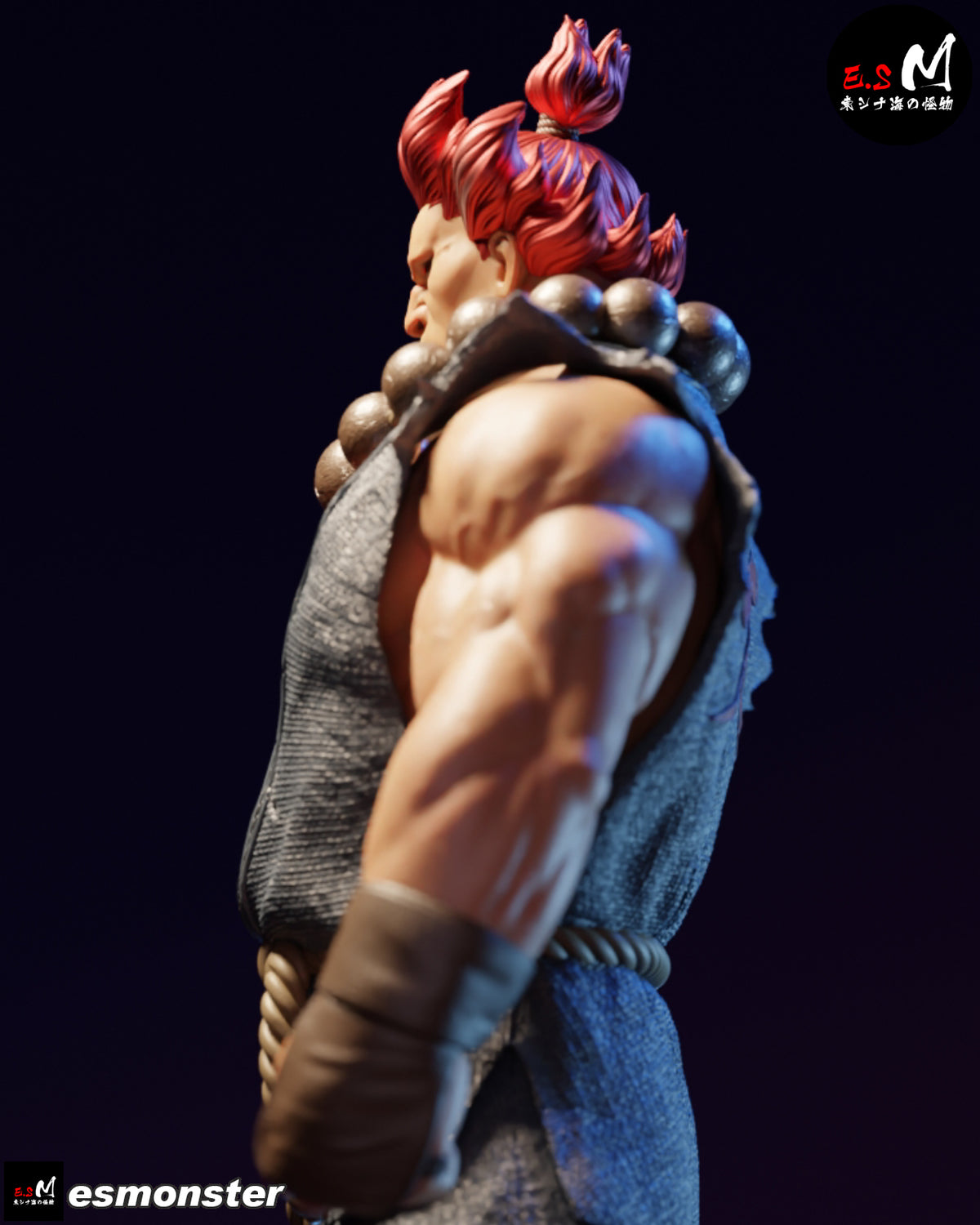 Classic Akuma Style Street Fighter Unpainted Resin Garage Kit (1/6-1/12)