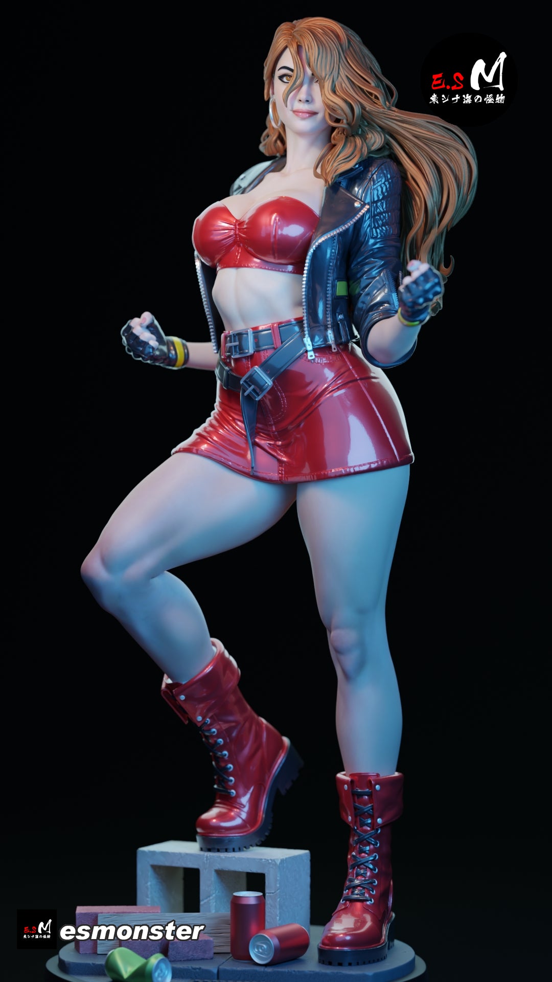 Blaze Fielding Style Streets of Rage Unpainted Resin Garage Kit (1/6-1/12)