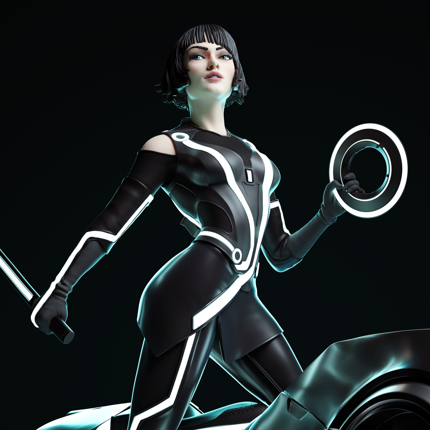 Quorra style resin kit – Unpainted 3D Printed Model kit