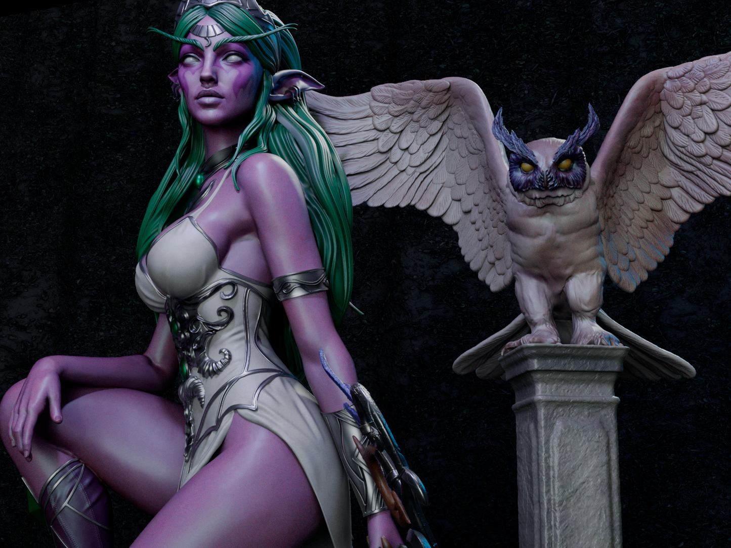 Tyrande resin kit – Unpainted 3D Printed Model kit