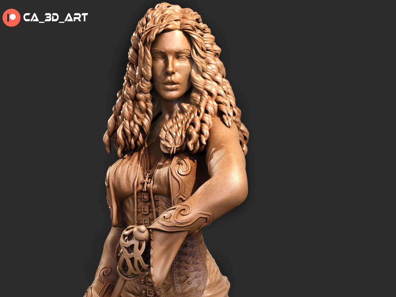 Anna Valerious Style Monster Hunter Resin Kit – Unpainted 3D Printed Model Kit