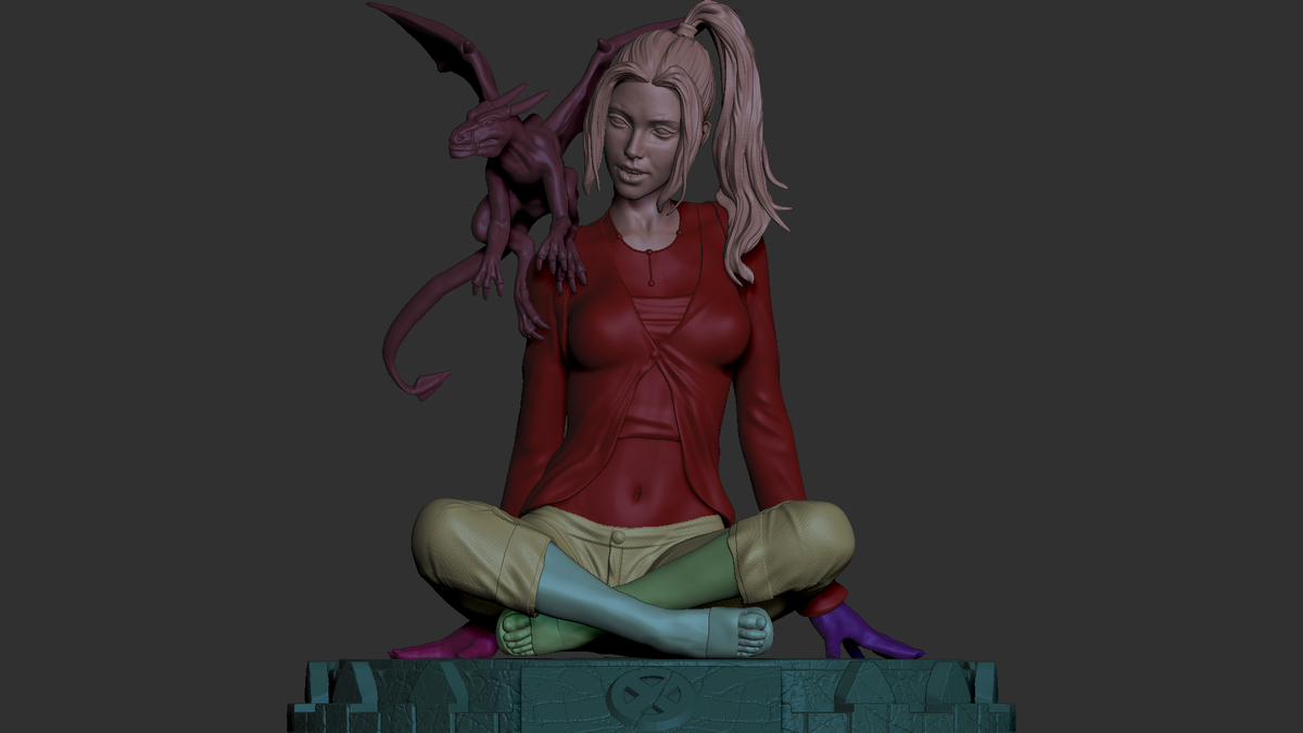 Kitty Pryde Style X-Men Marvel Comic Unpainted Resin Garage Model Kit (1/6-1/12)
