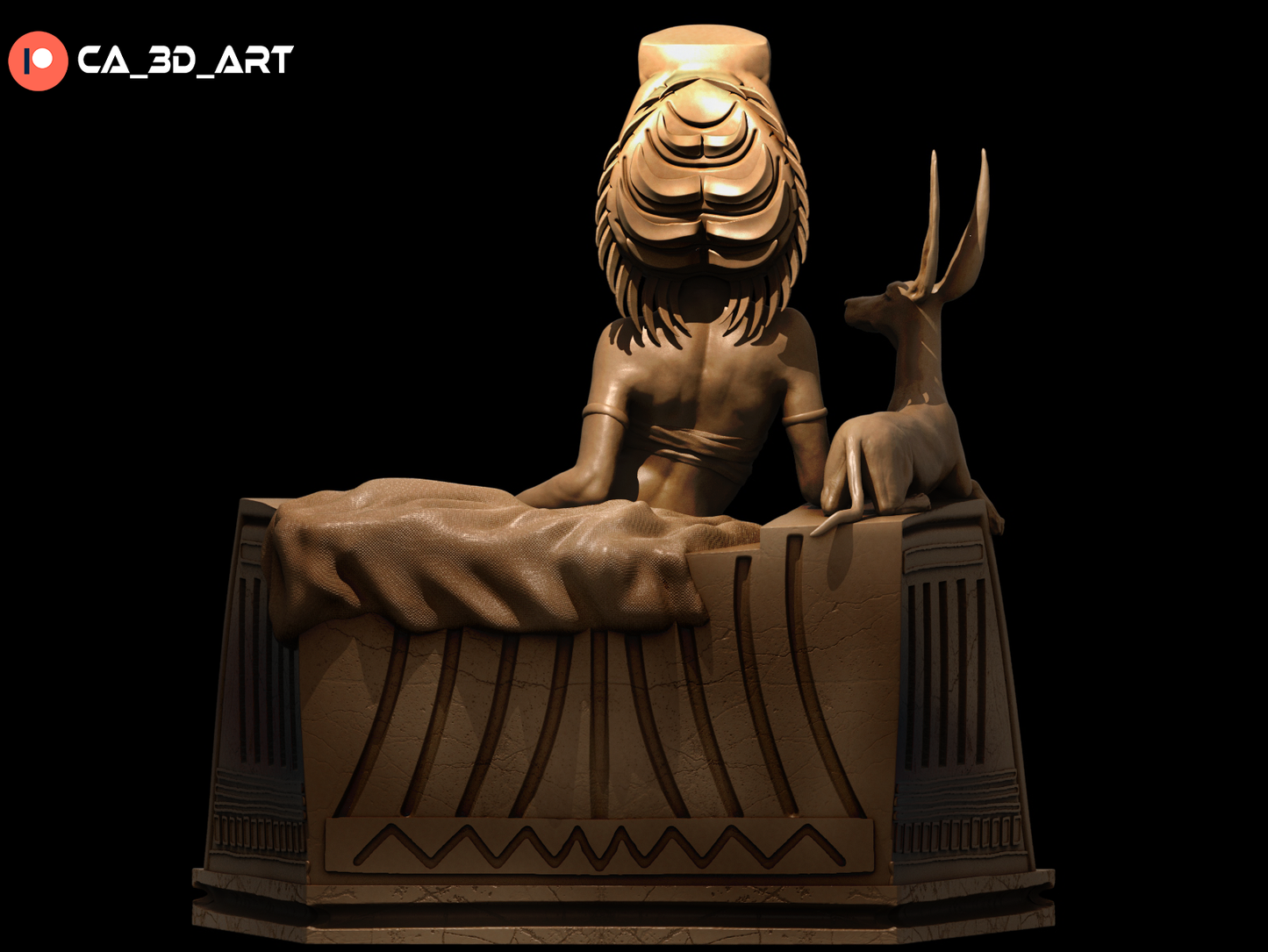 Egyptian Queen resin kit – Unpainted 3D Printed Model kit