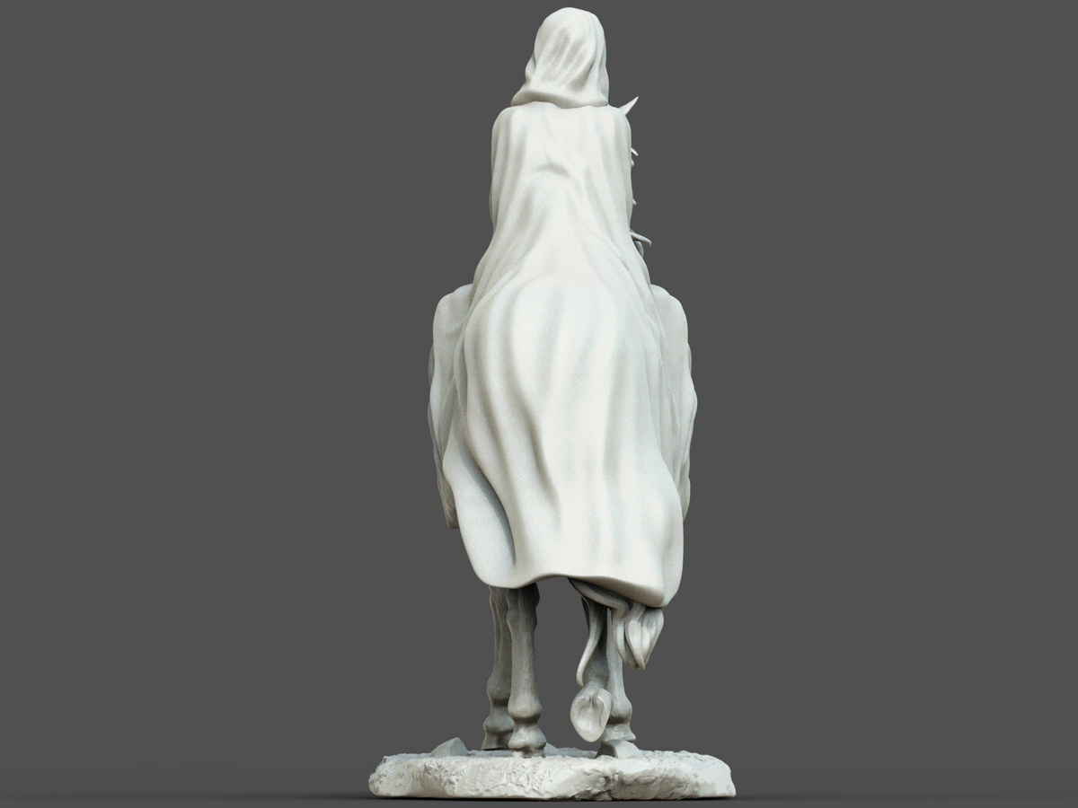 Arwen on Horse Style Lord of the Rings LOTR Unpainted Resin Garage (1/6-1/12)