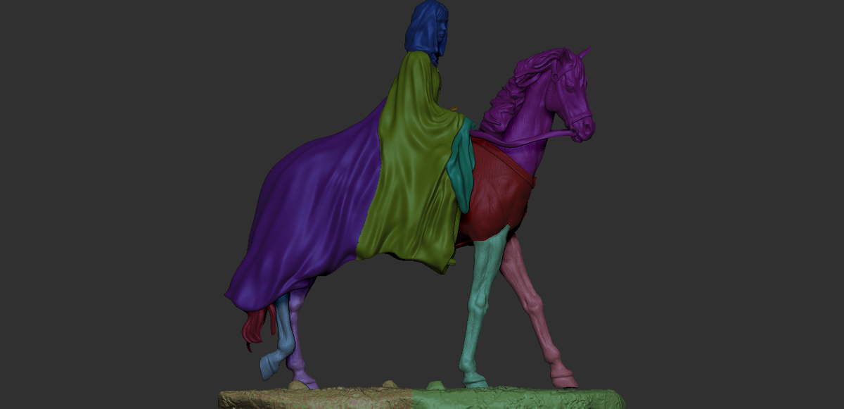 Arwen on Horse Style Lord of the Rings LOTR Unpainted Resin Garage (1/6-1/12)