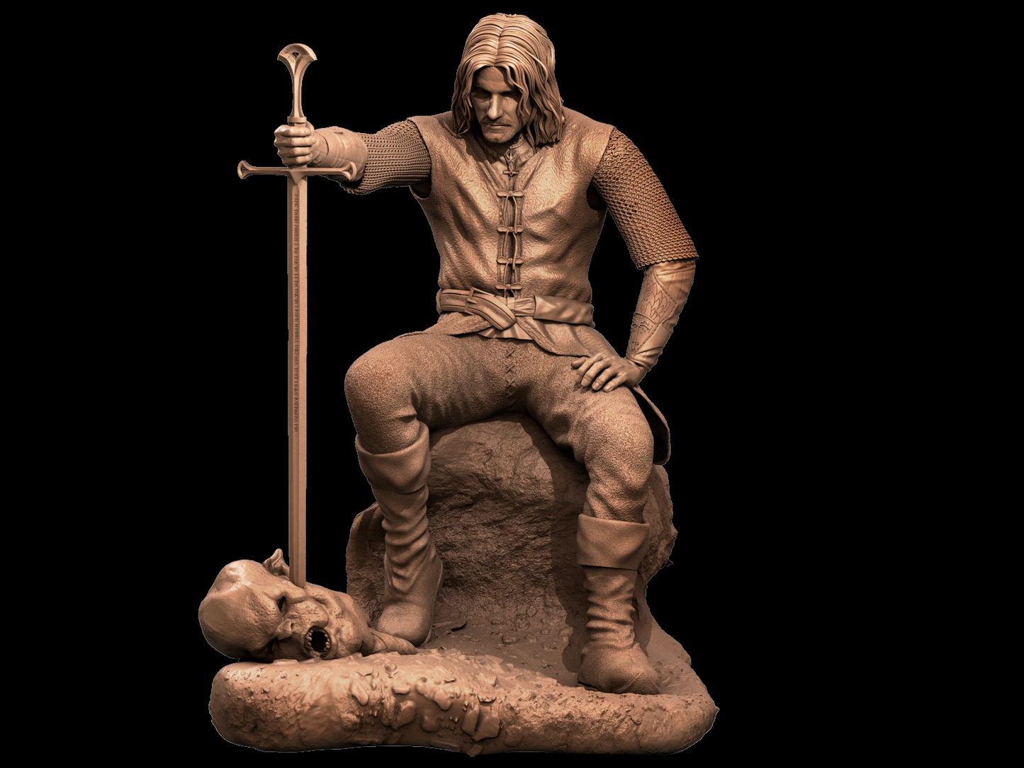 Aragorn style Forrest Ranger resin kit – Unpainted 3D Printed Model kit