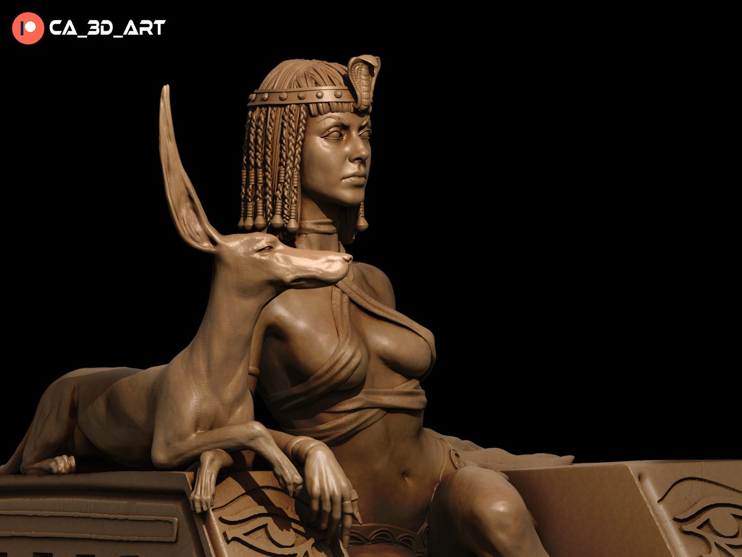 Egyptian Queen resin kit – Unpainted 3D Printed Model kit