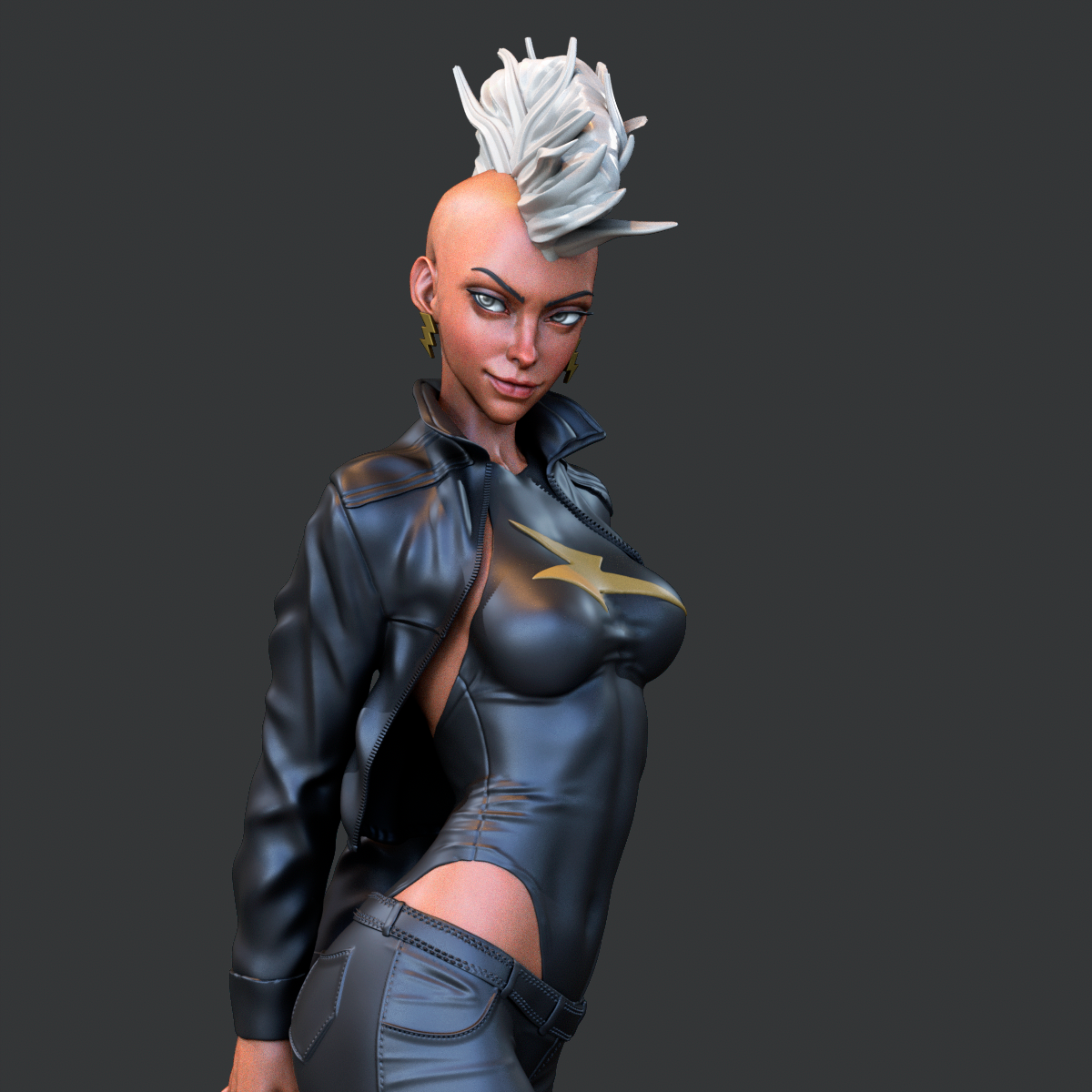 Weather Queen Storm Style X-Men Marvel Unpainted Resin Garage Model (1/6-1/12)