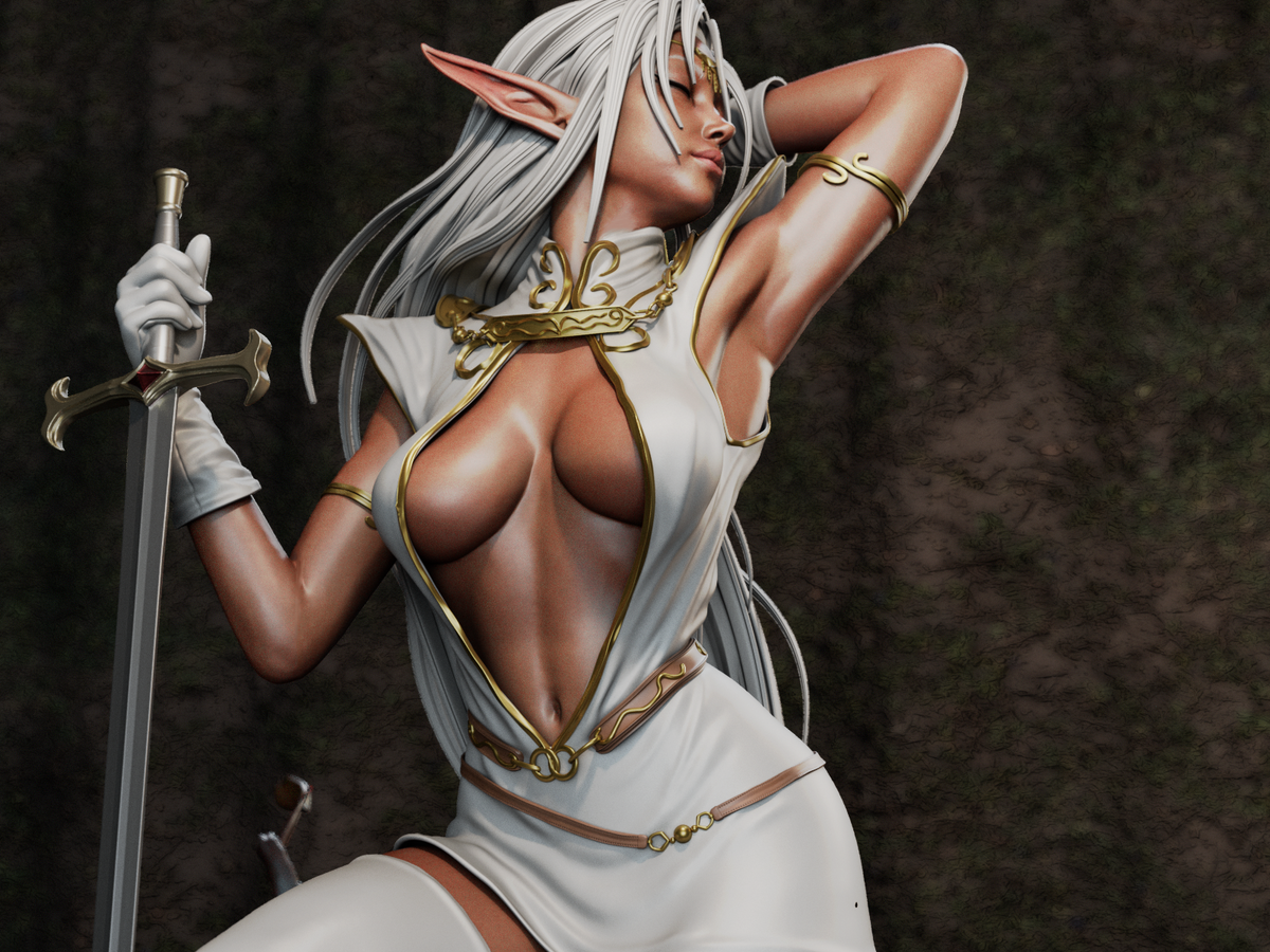 Pirotess Style Record of Lodoss War Anime Unpainted Resin Garage Kit (1/6-1/12)