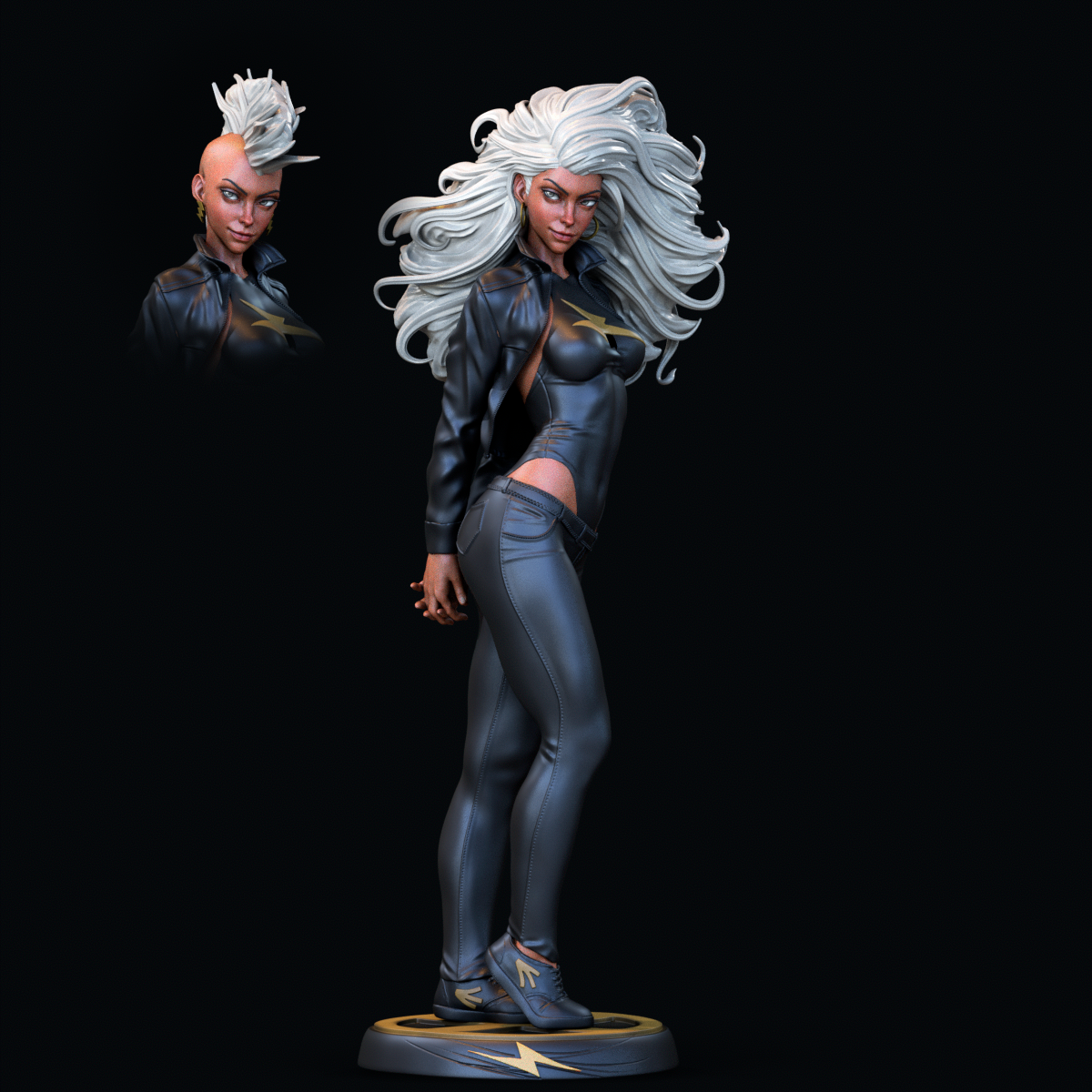 Weather Queen Storm Style X-Men Marvel Unpainted Resin Garage Model (1/6-1/12)
