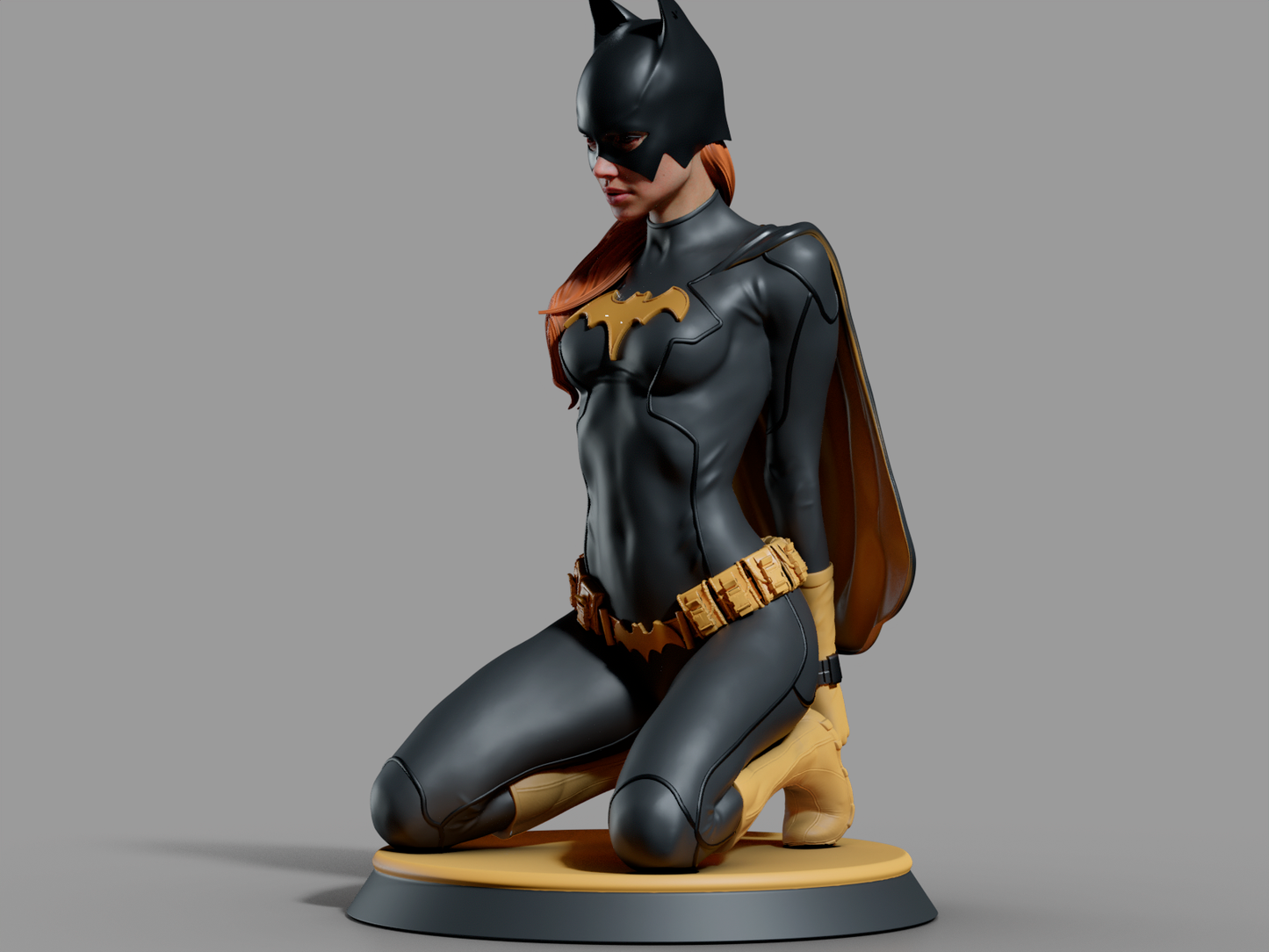 Batgirl style Vigilante Heroine resin kit – Unpainted 3D Printed Model kit
