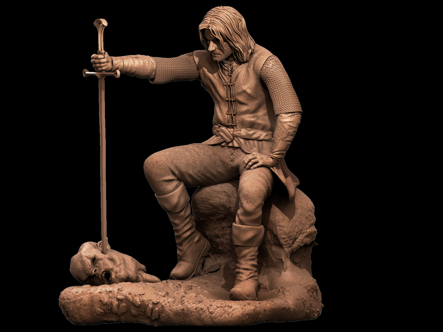 Aragorn style Forrest Ranger resin kit – Unpainted 3D Printed Model kit