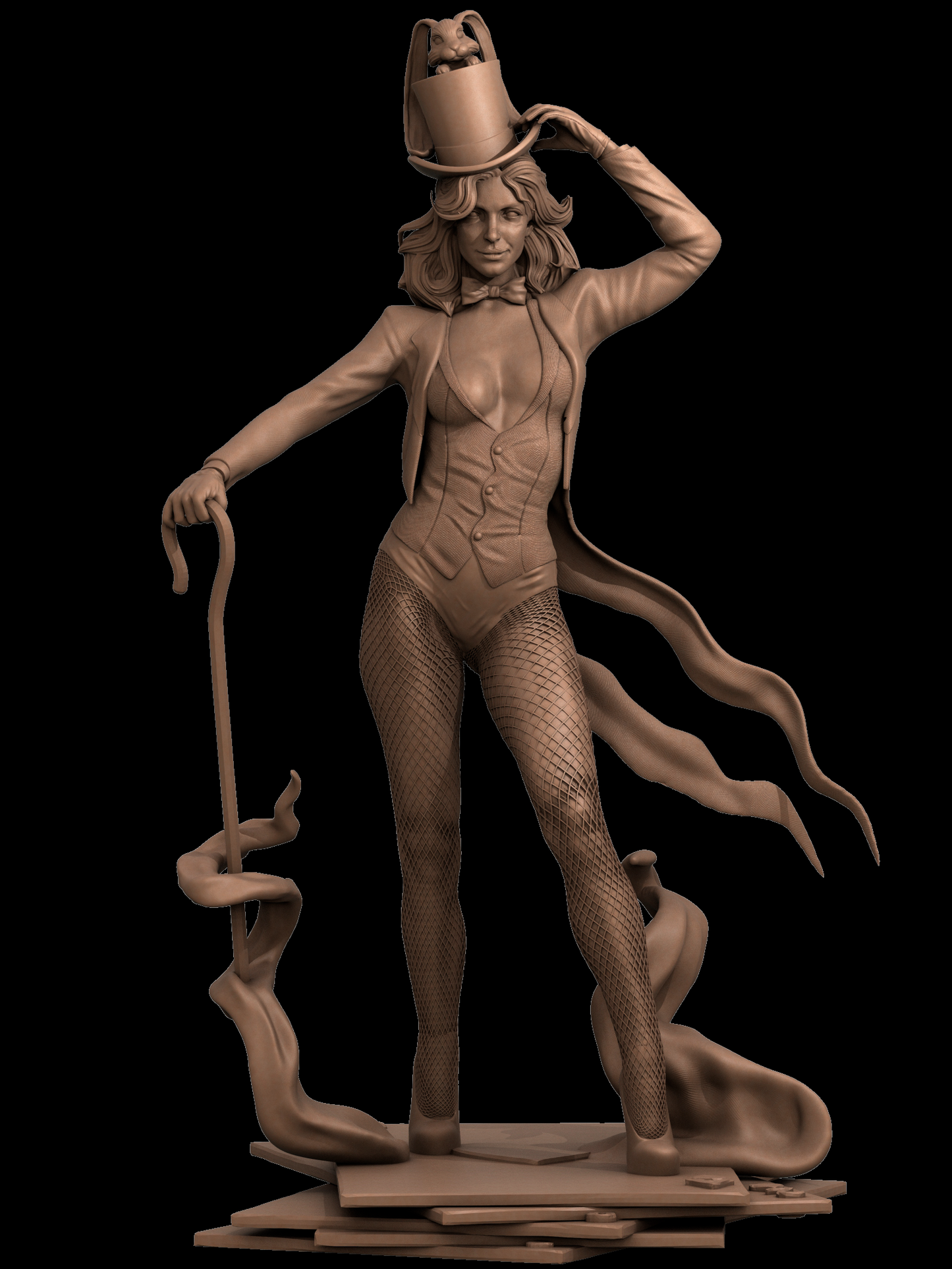 Zatanna style Mystic Magician Girl resin kit – Unpainted 3D Printed Model kit