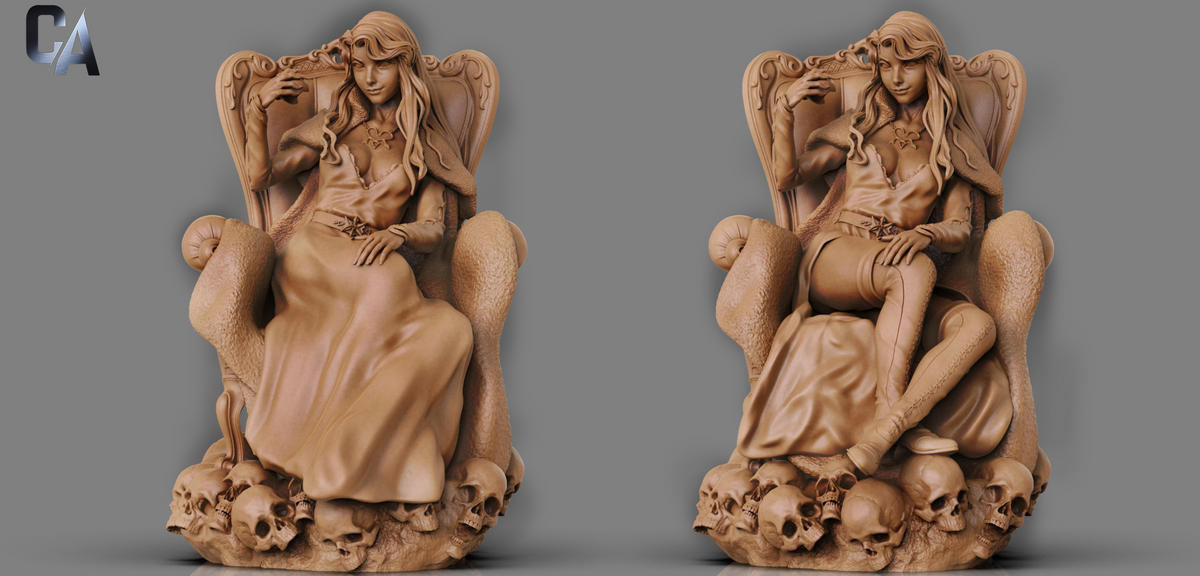 Lenore Style Castlevania Vampire Anime Unpainted Resin Garage Kit (1/6-1/12)