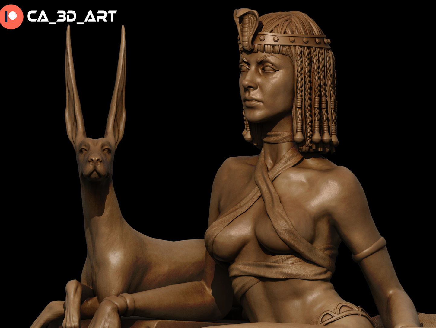 Egyptian Queen resin kit – Unpainted 3D Printed Model kit
