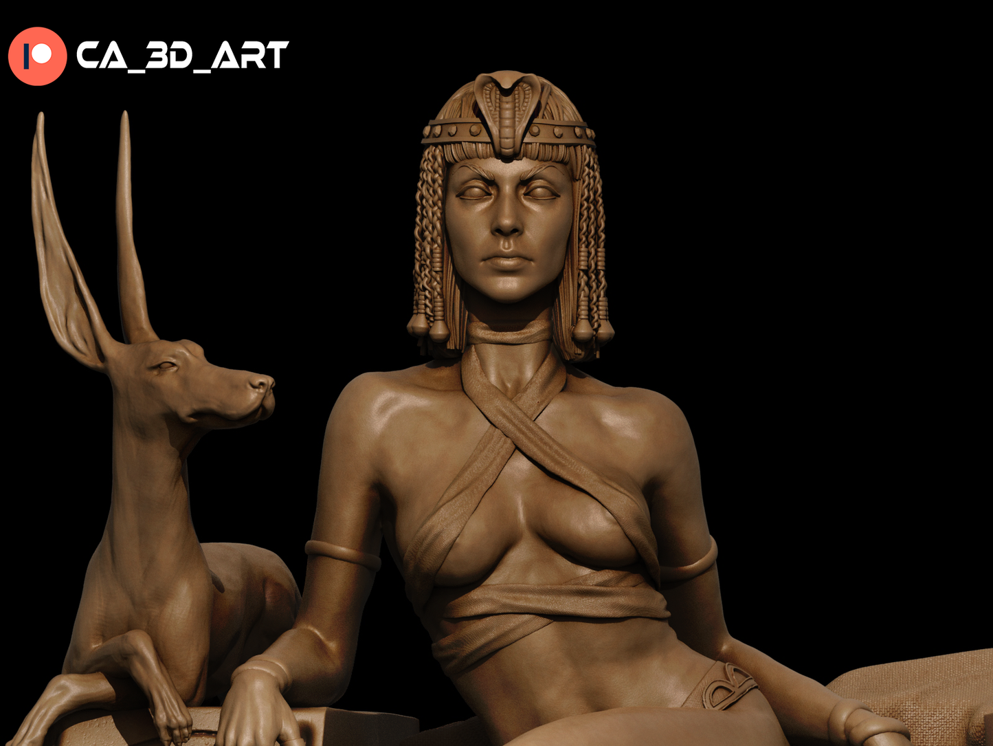 Egyptian Queen resin kit – Unpainted 3D Printed Model kit