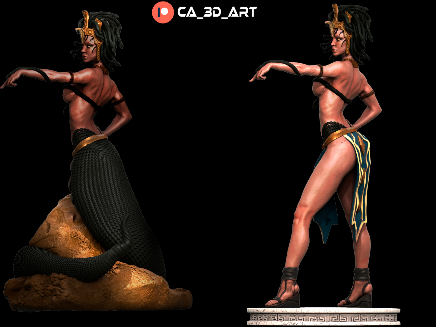 Medusa Stonegaze Queen resin kit – Unpainted 3D Printed Model kit