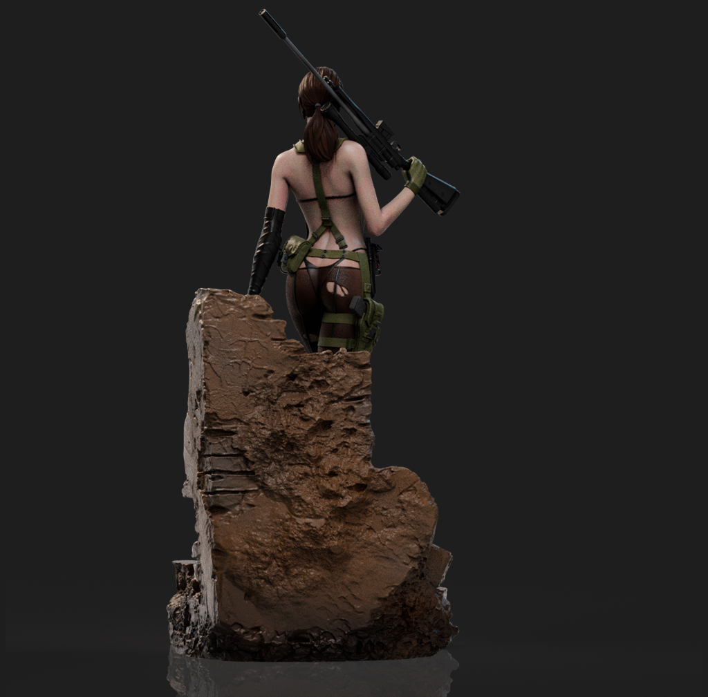 Quiet style Sniper Ghost Girl resin kit – Unpainted 3D Printed Model kit