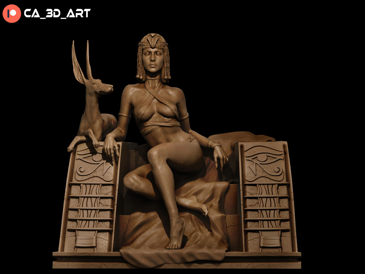 Egyptian Queen resin kit – Unpainted 3D Printed Model kit