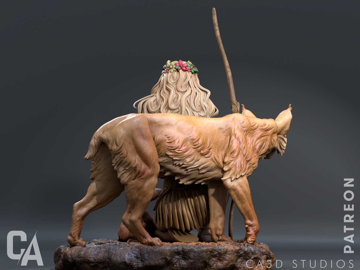 Artemis Greek Goddess resin kit – Unpainted 3D Printed Model kit