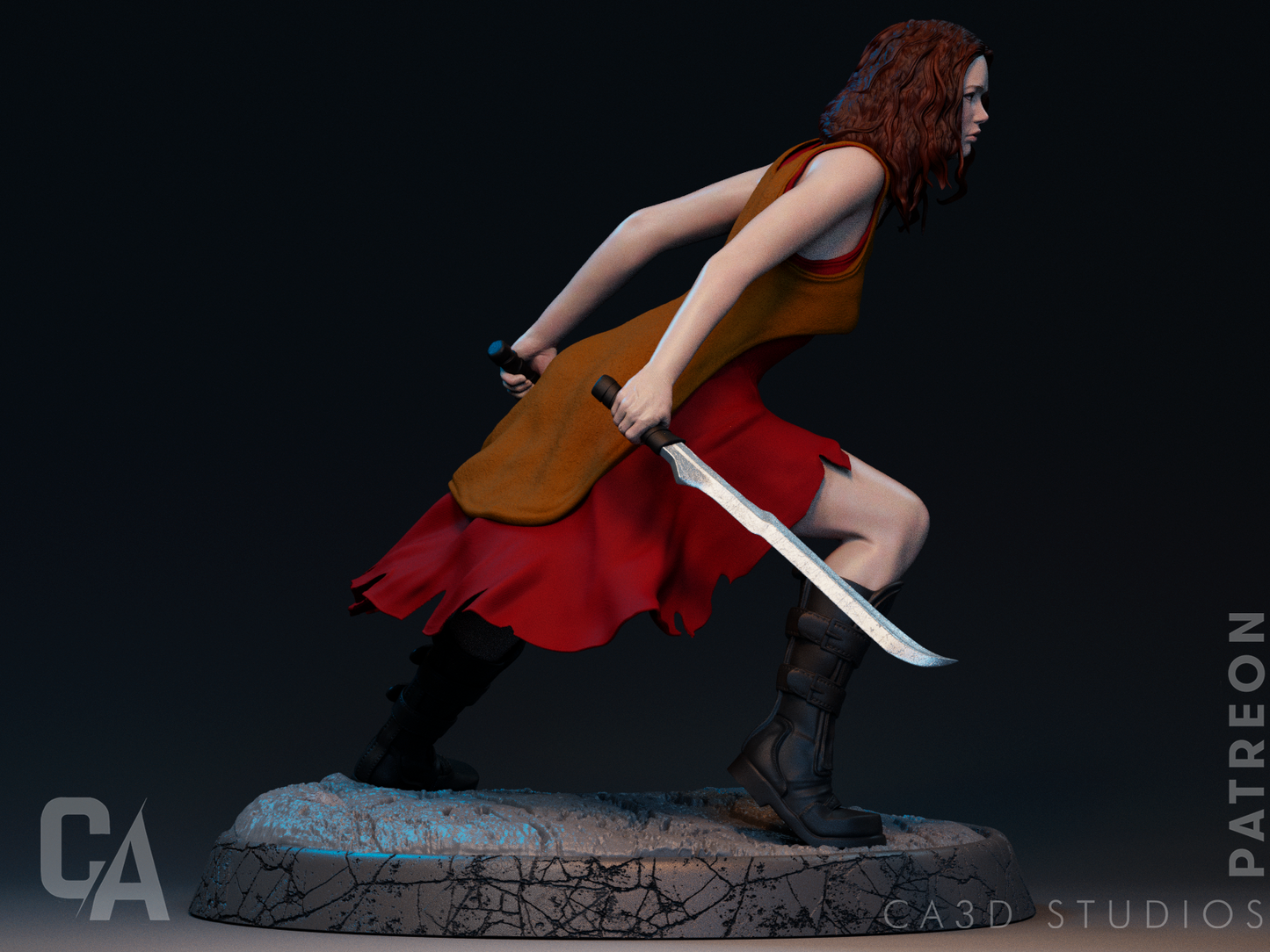 River Tam style Serenity Dancer Girl resin kit – Unpainted 3D Printed Model kit