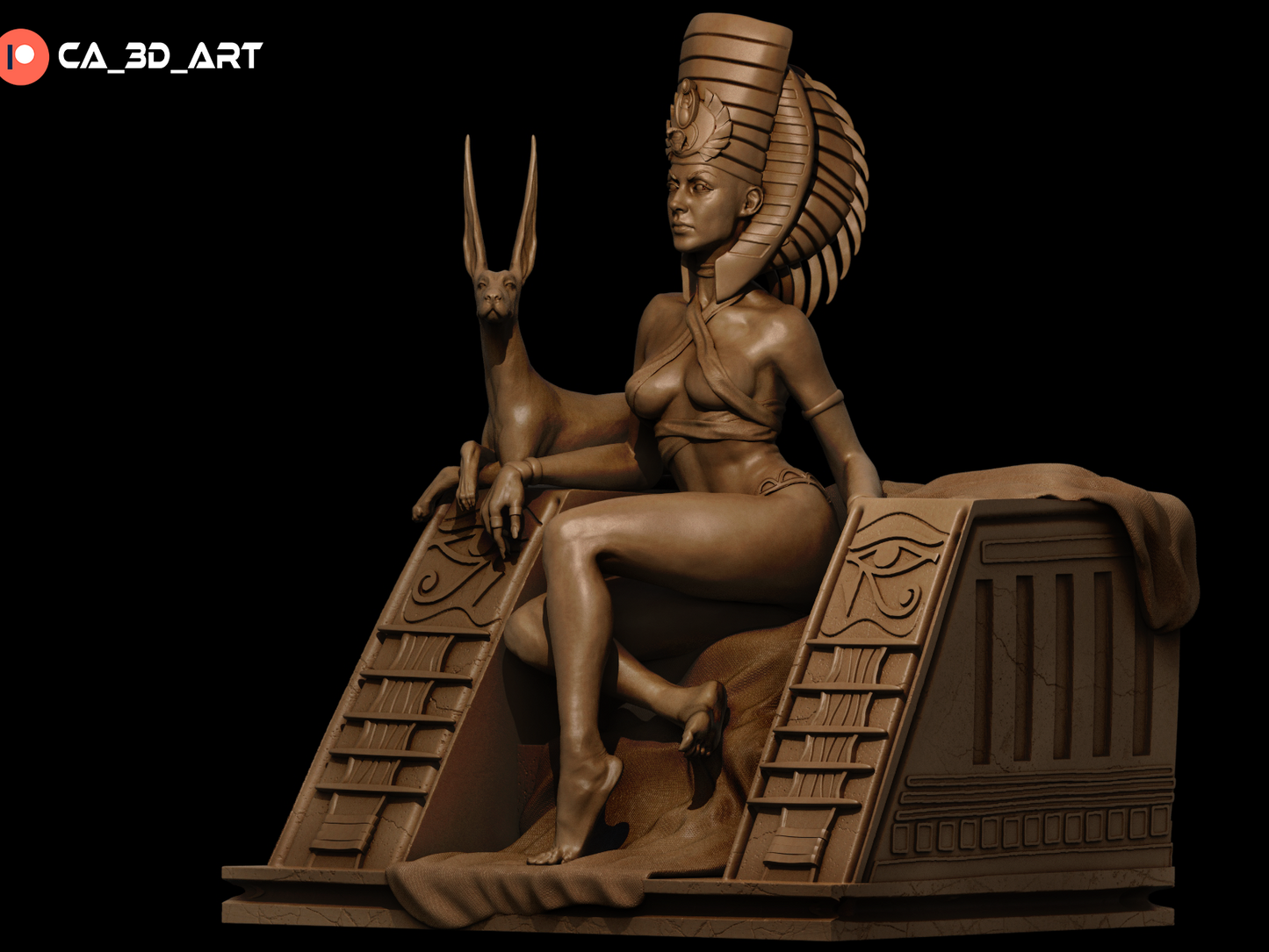 Egyptian Queen resin kit – Unpainted 3D Printed Model kit