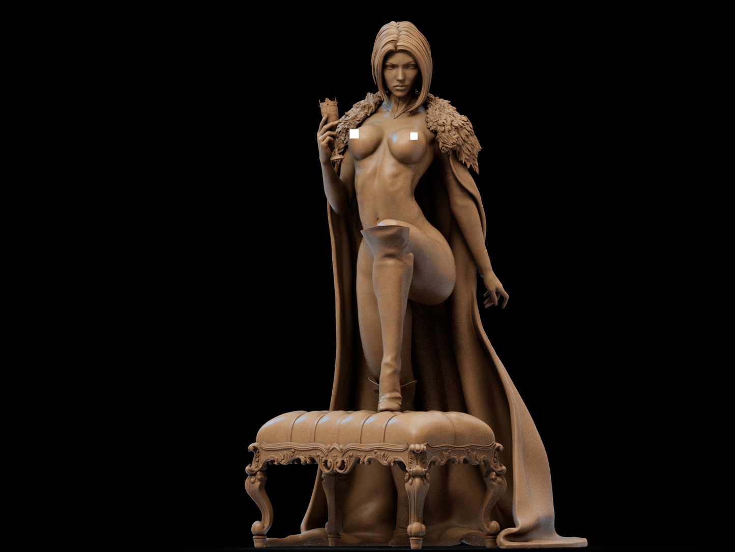Emma Frost style Diamond Psychic Girl resin kit – Unpainted 3D Printed Model kit