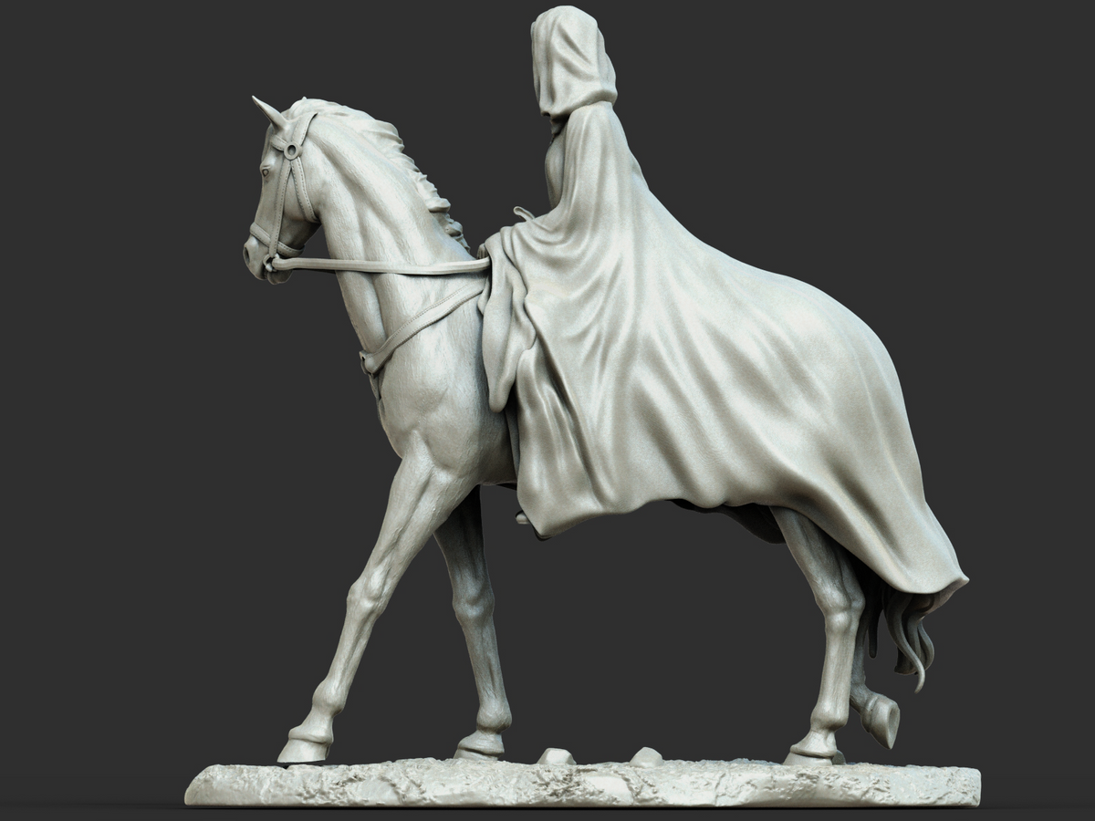 Arwen on Horse Style Lord of the Rings LOTR Unpainted Resin Garage (1/6-1/12)