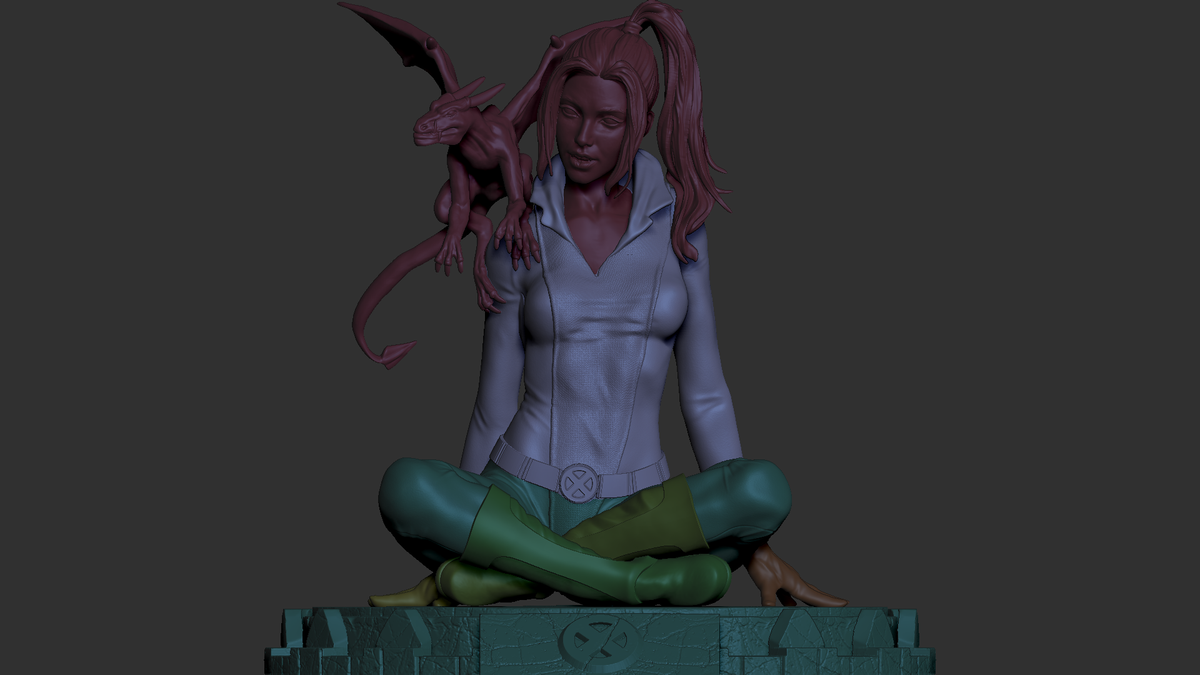 Kitty Pryde Style X-Men Marvel Comic Unpainted Resin Garage Model Kit (1/6-1/12)