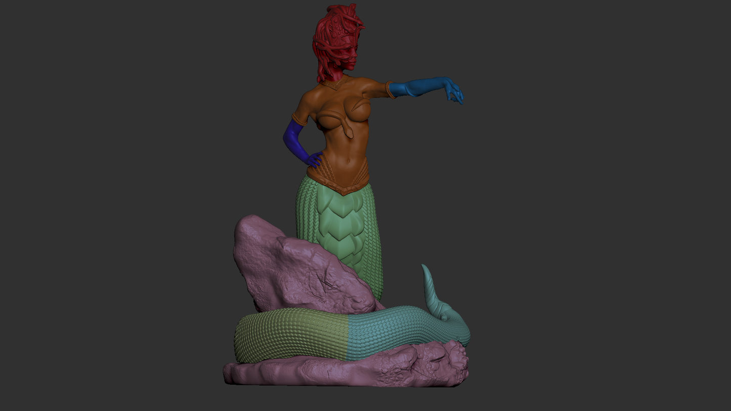 Medusa Stonegaze Queen resin kit – Unpainted 3D Printed Model kit