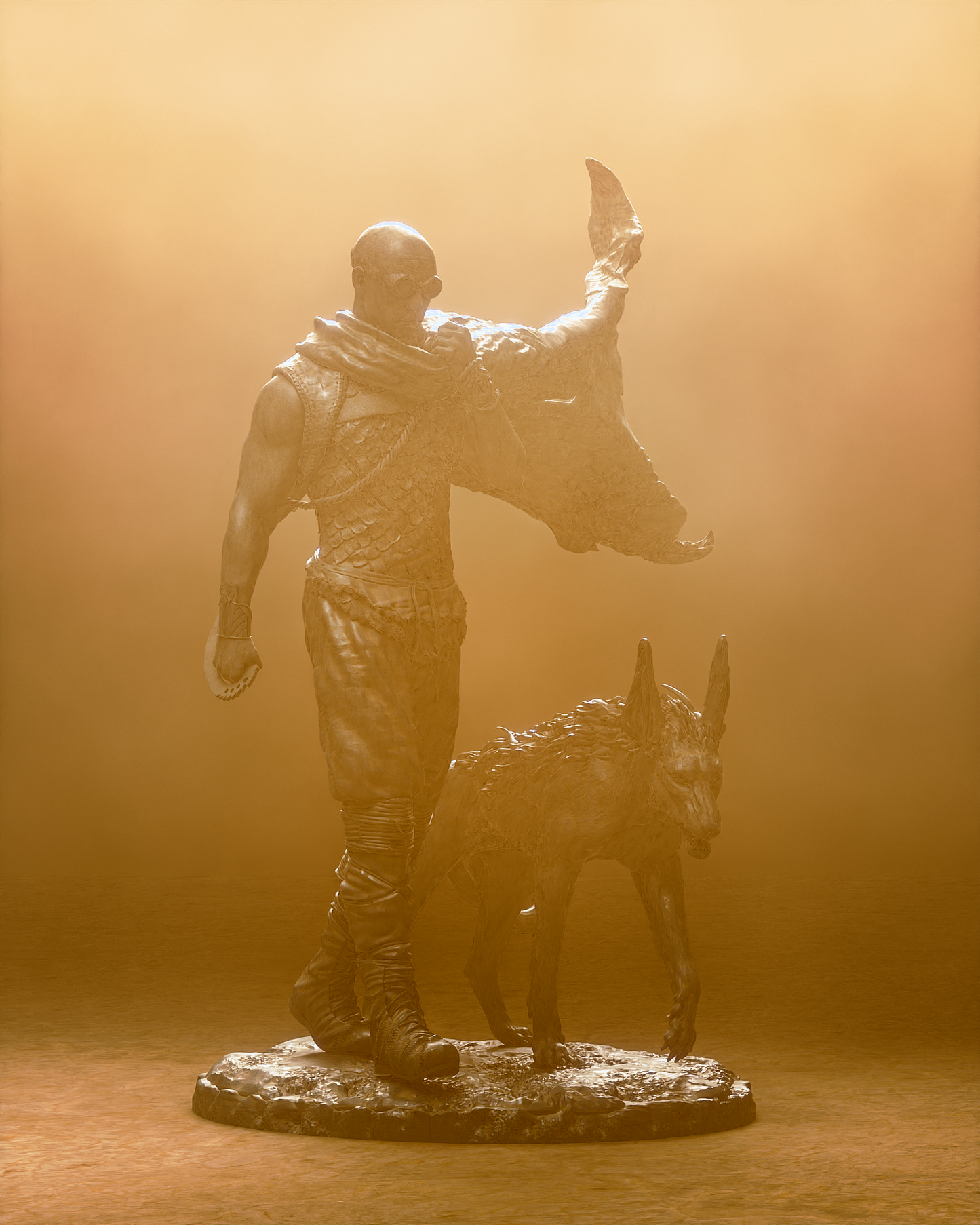 Riddick style Fury Outcast resin kit – Unpainted 3D Printed Model kit