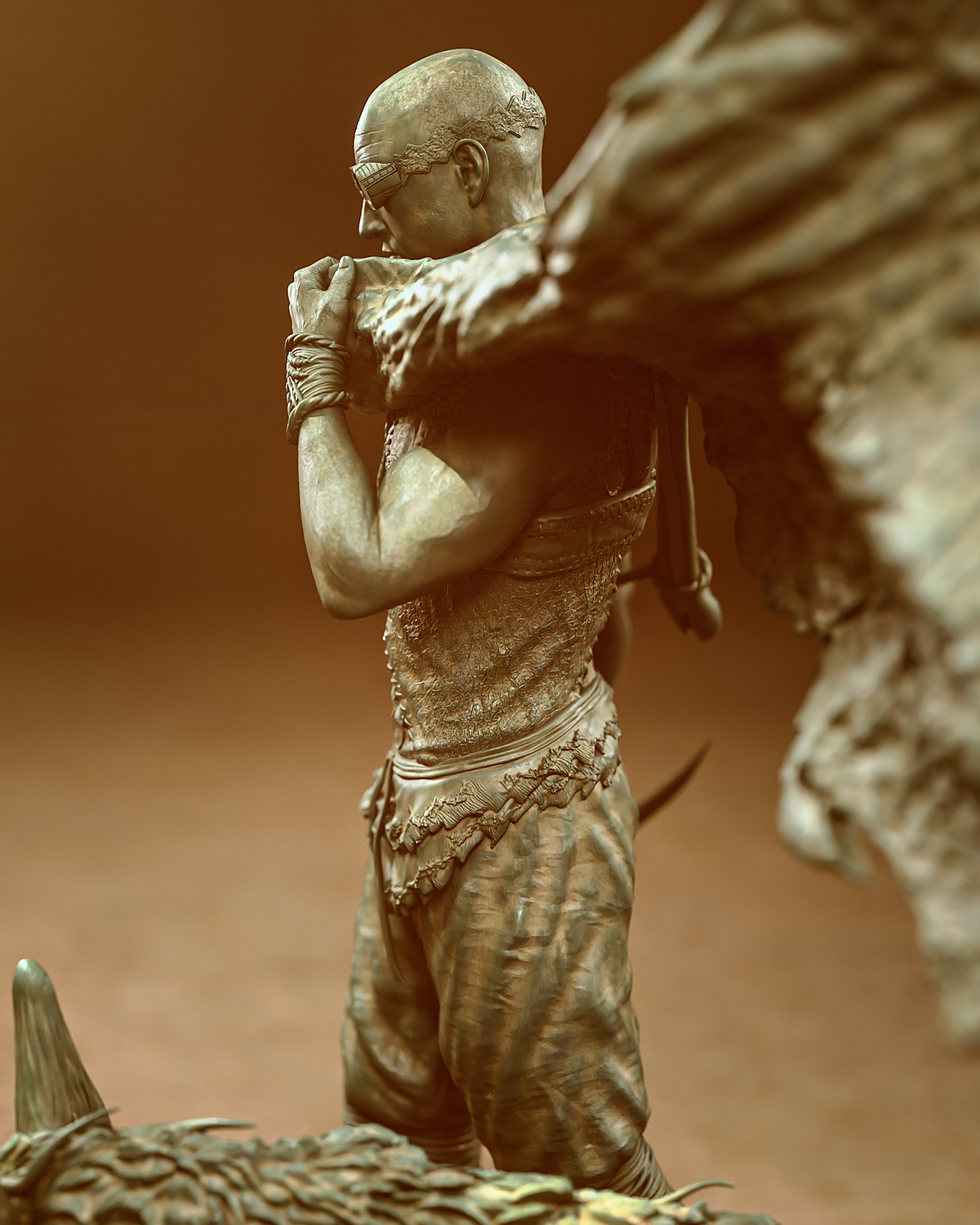 Riddick style Fury Outcast resin kit – Unpainted 3D Printed Model kit