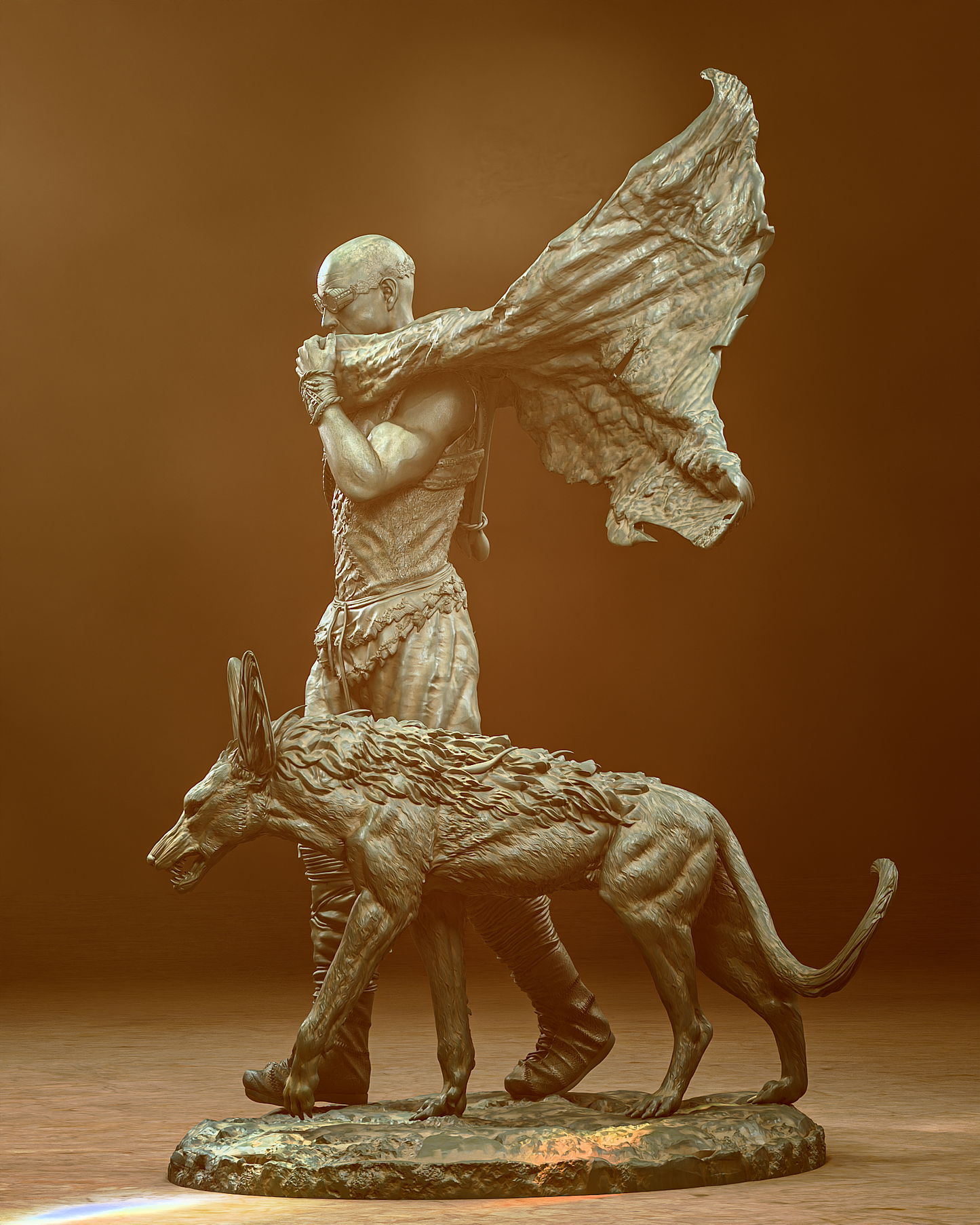 Riddick style Fury Outcast resin kit – Unpainted 3D Printed Model kit