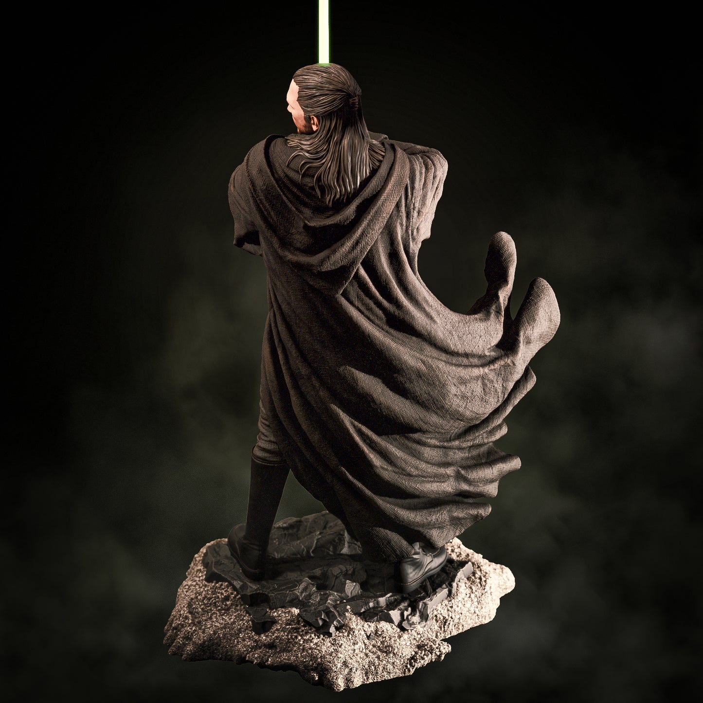 Qui-Gon Jinn style resin kit – Unpainted 3D Printed Model kit