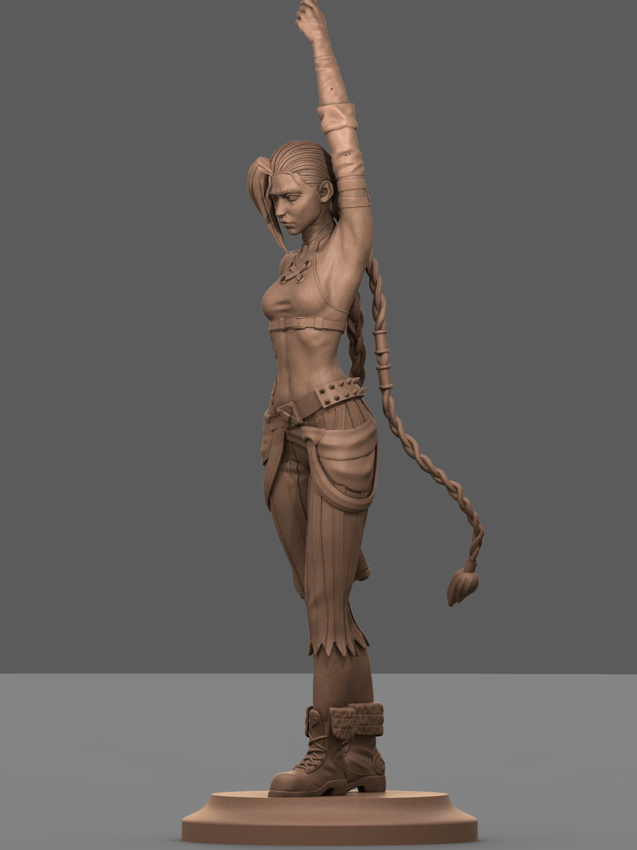 Arcane Jinx style Mad Bomber Girl resin kit – Unpainted 3D Printed Model kit
