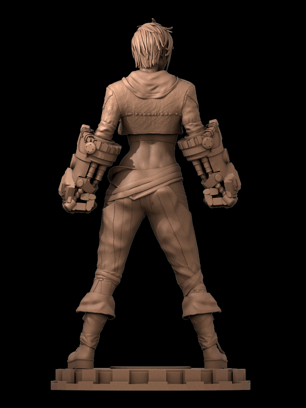 Arcane Vi style Arcaine Hextech Brawler Girl resin kit – Unpainted 3D Printed Model kit