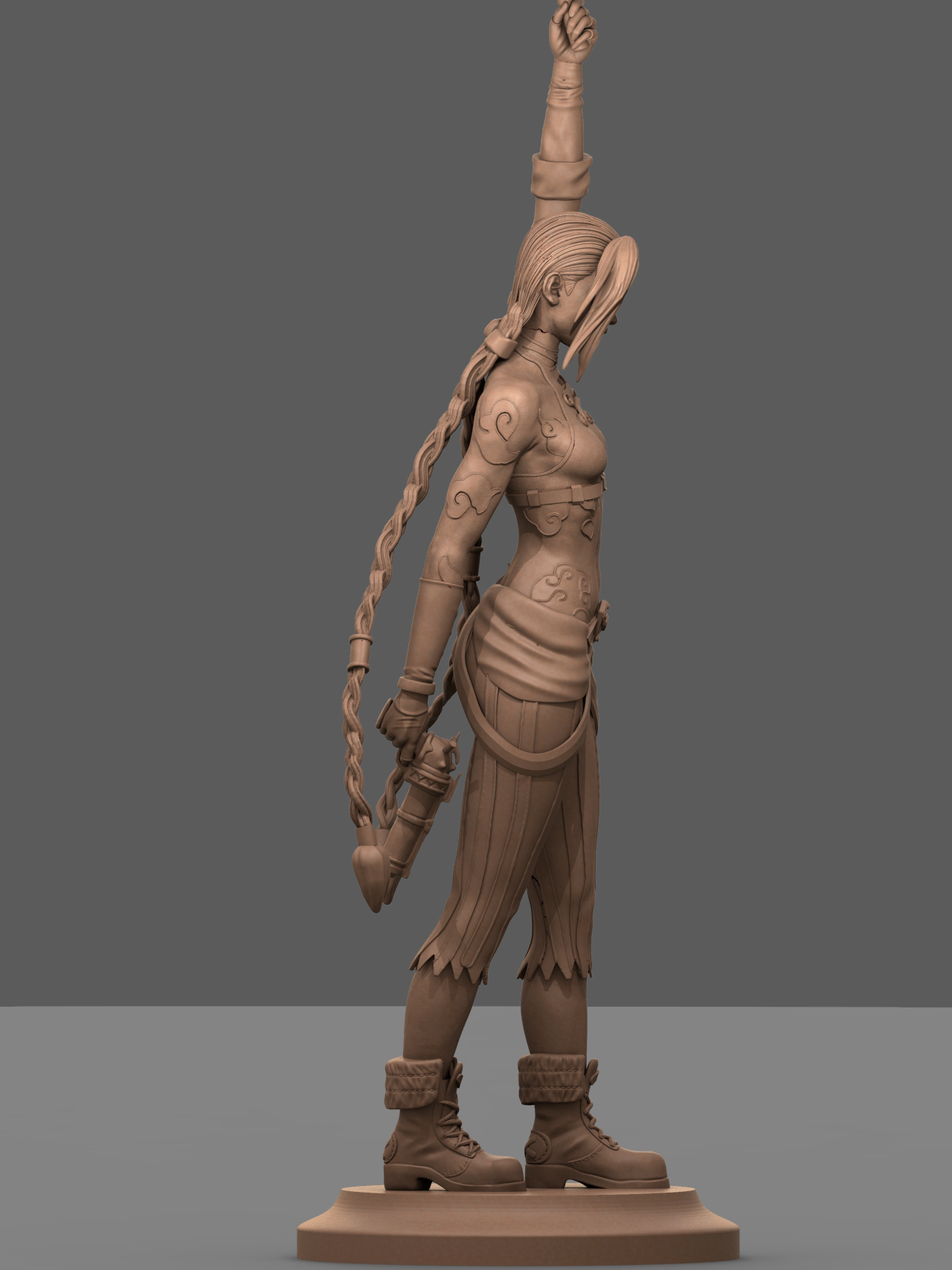 Arcane Jinx style Mad Bomber Girl resin kit – Unpainted 3D Printed Model kit