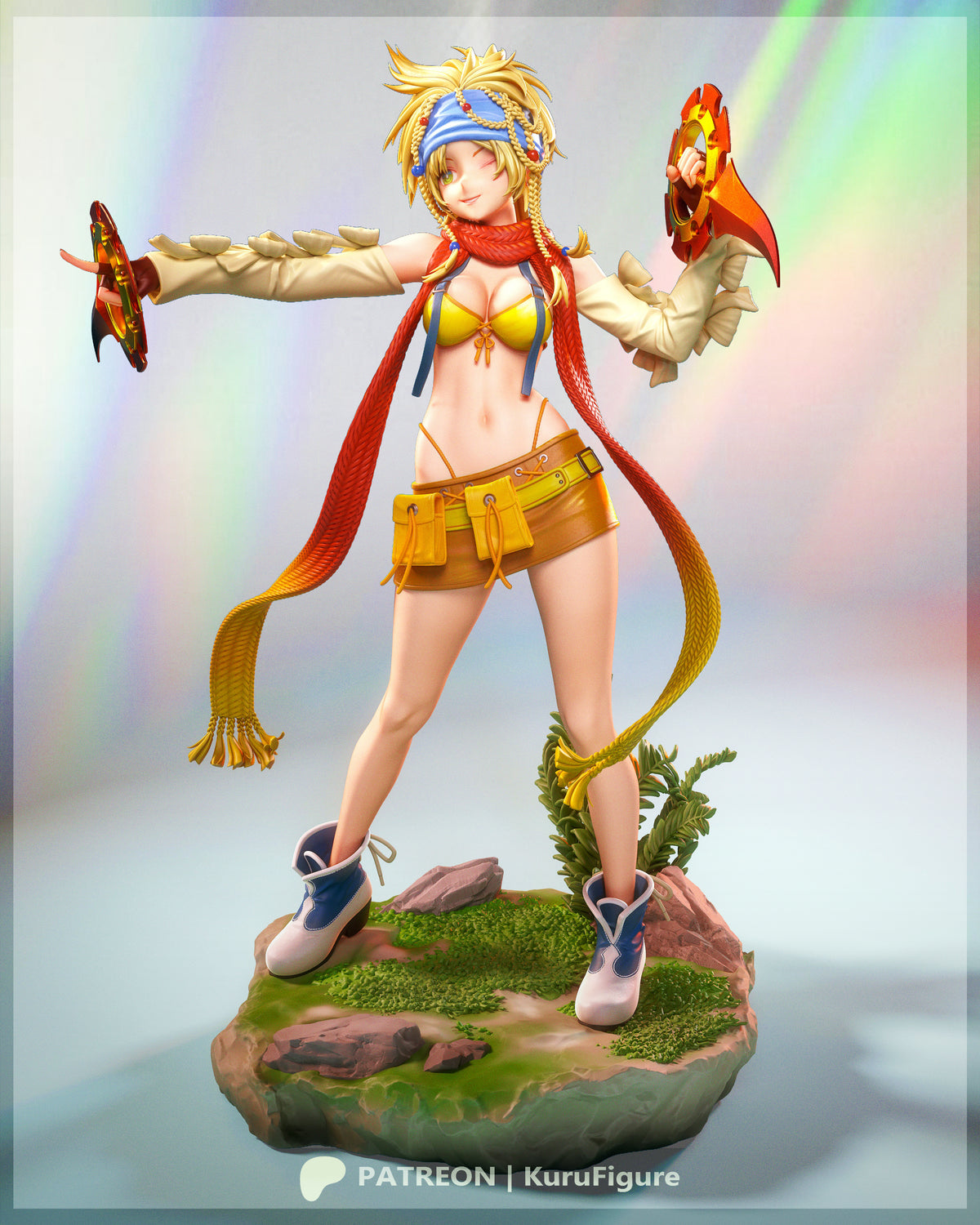 Rikku Style Final Fantasy X Unpainted Resin Garage Kit (1/6-1/12)