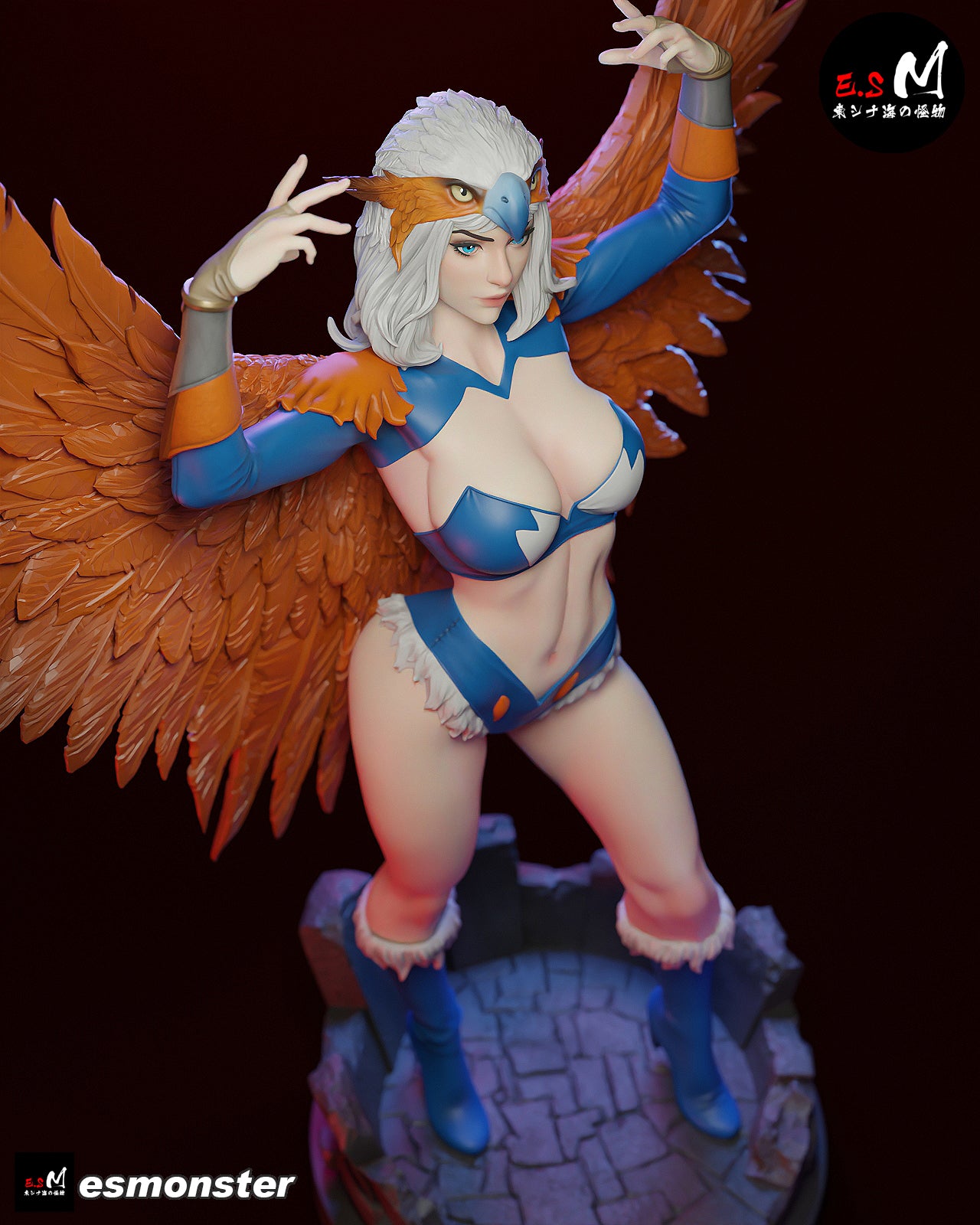 Sorceress Winged Style MOTU Unpainted Resin Garage Kit (1/6-1/12)