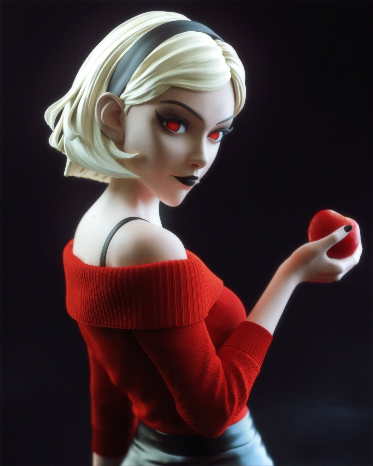 Sabrina Unpainted horror fantasy model