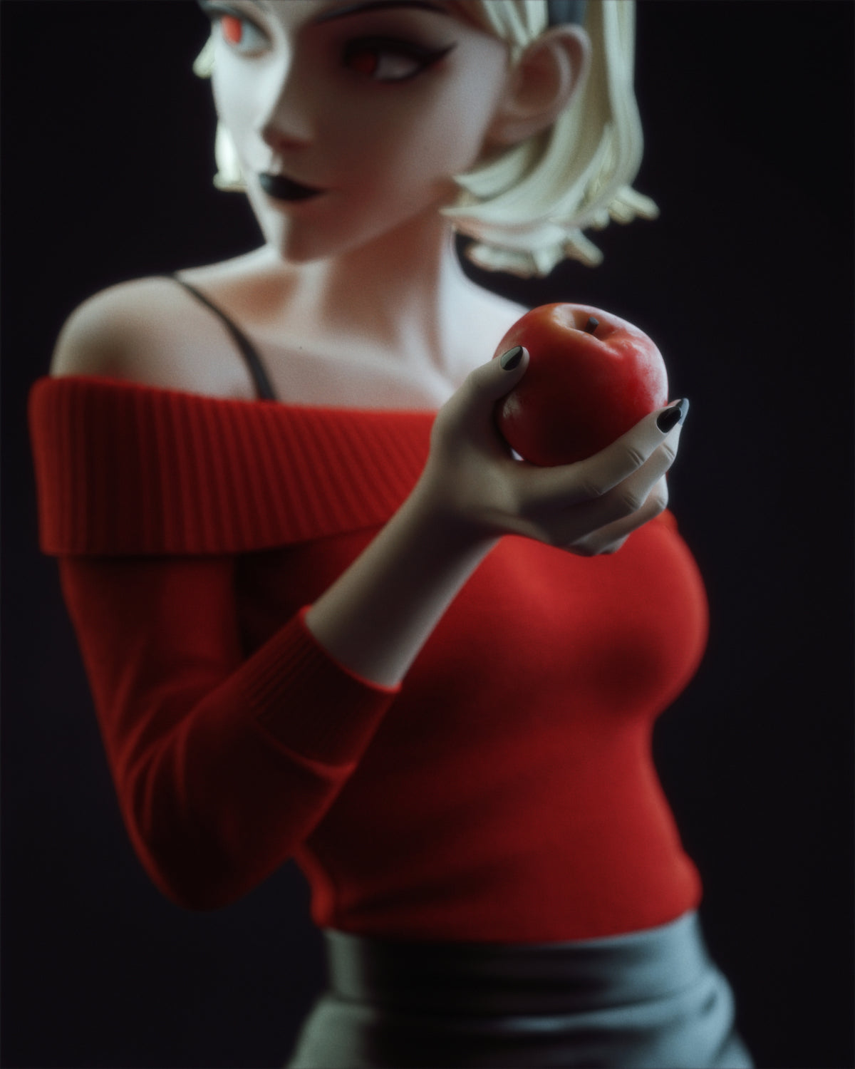 Sabrina Gothic witch display statue