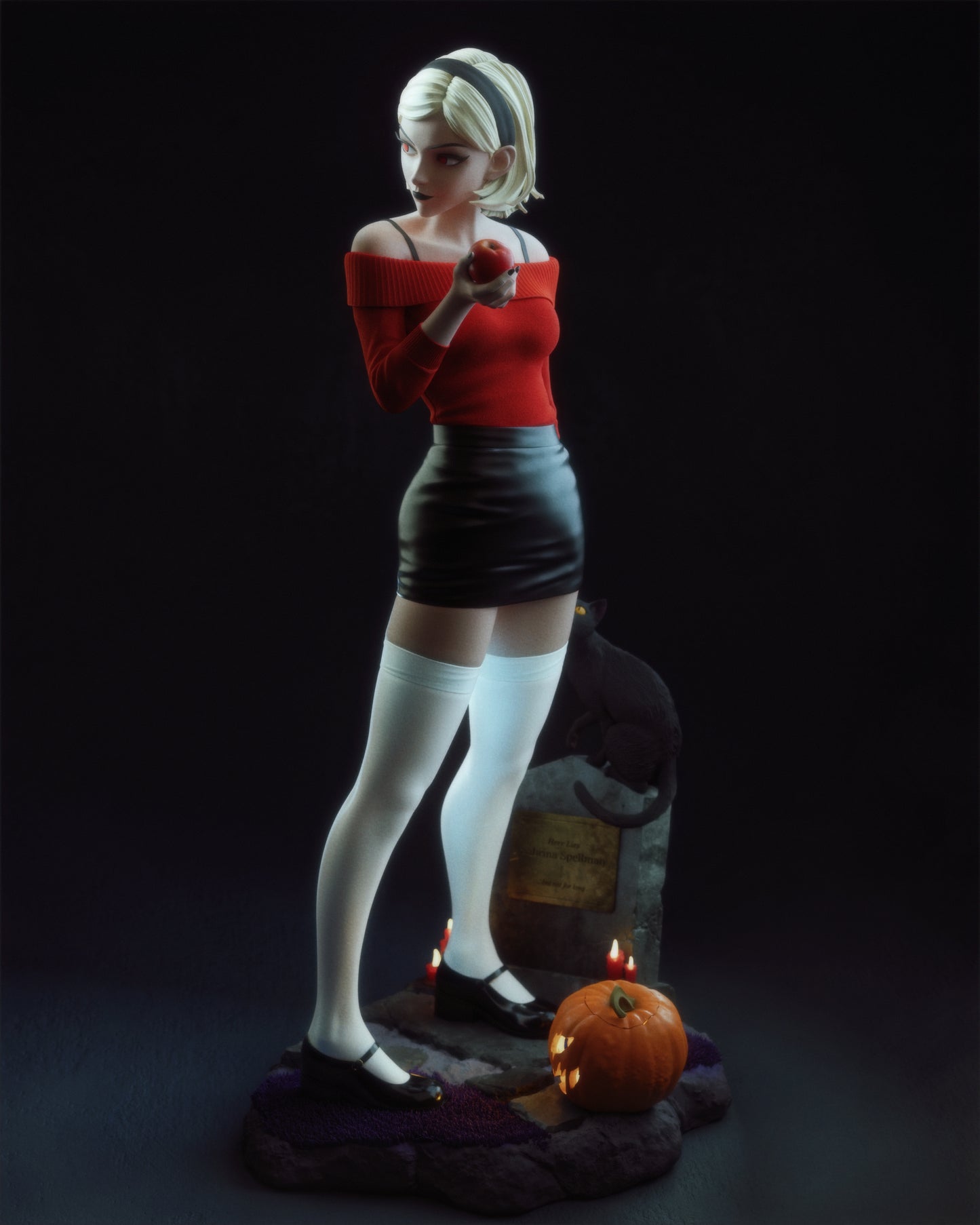 Sabrina Chilling figure kit - Unpainted 3D printed resin model kit