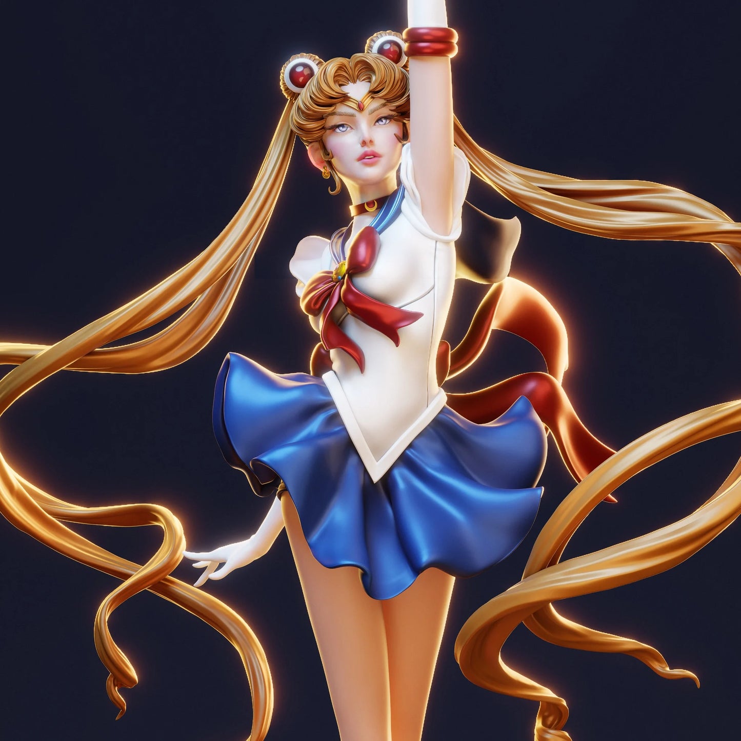 Sailor Moon figure kit - Unpainted 3D printed resin model kit