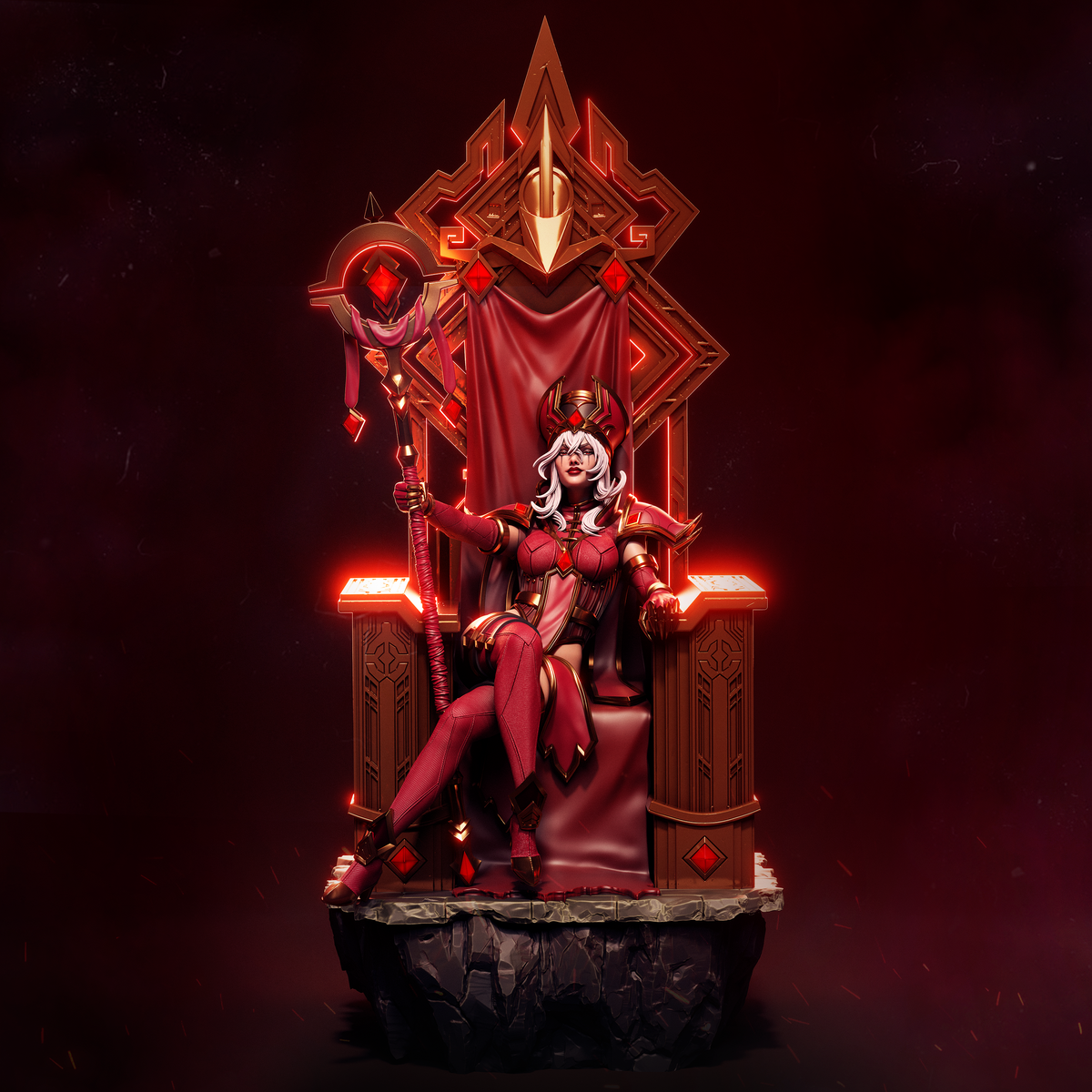 Sally Whitemane inspired resin figure