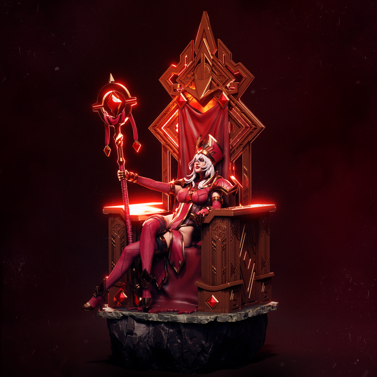 Sally Whitemane Fantasy villain display figure