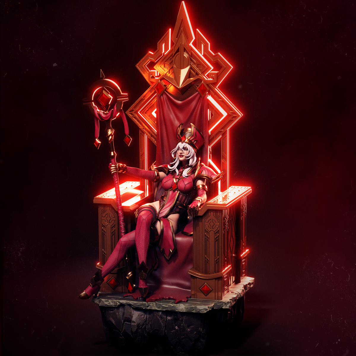 Sally Whitemane Style World of Warcraft Unpainted Resin Garage Model (1/6-1/12)