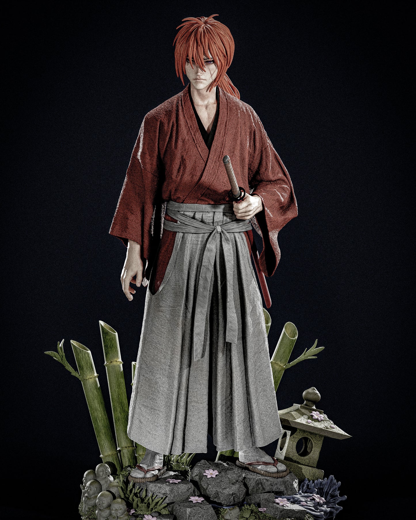 Kenshin Himura resin kit – Unpainted 3D Printed Model kit