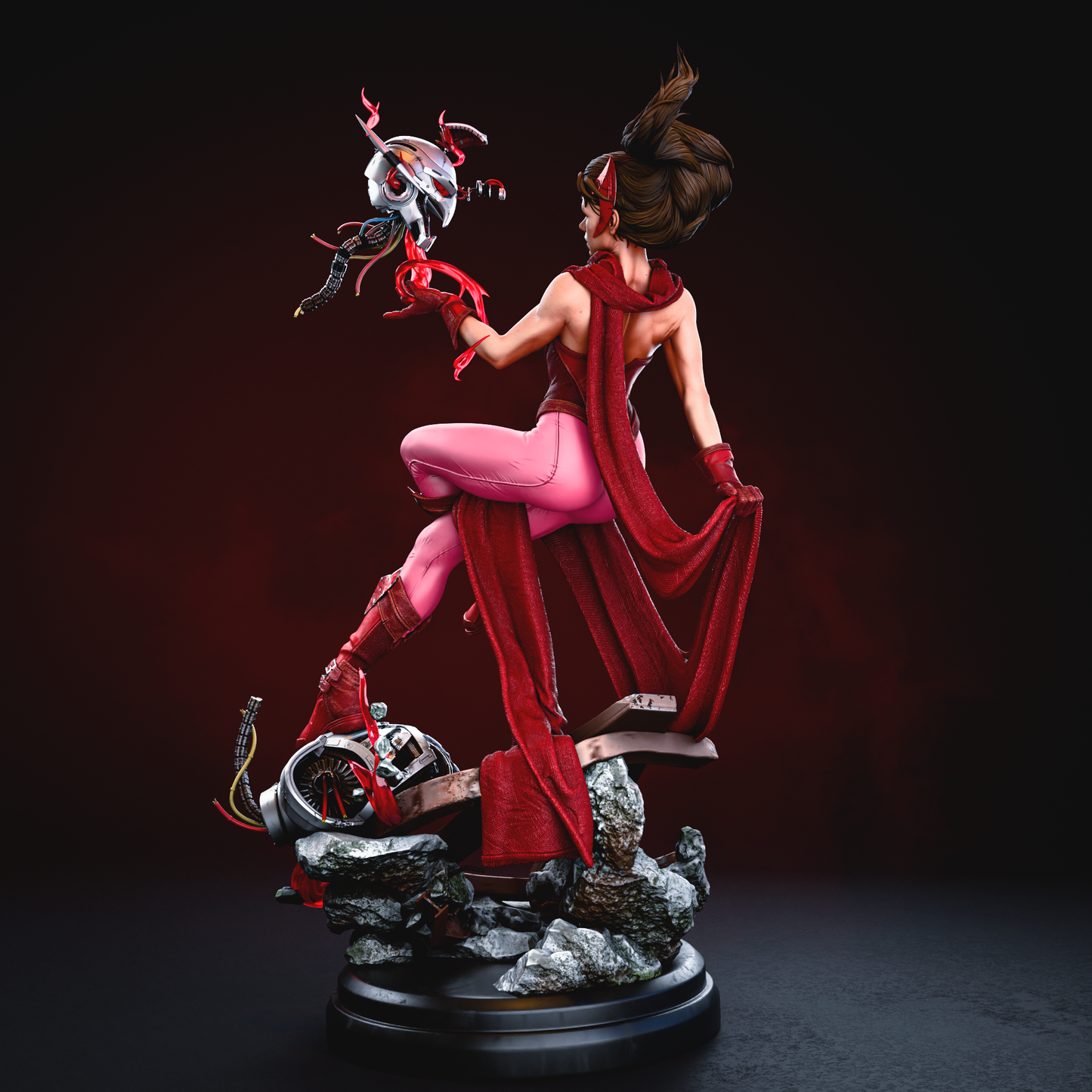 Scarlet Witch style Chaos Hex Girl resin kit – Unpainted 3D Printed Model kit