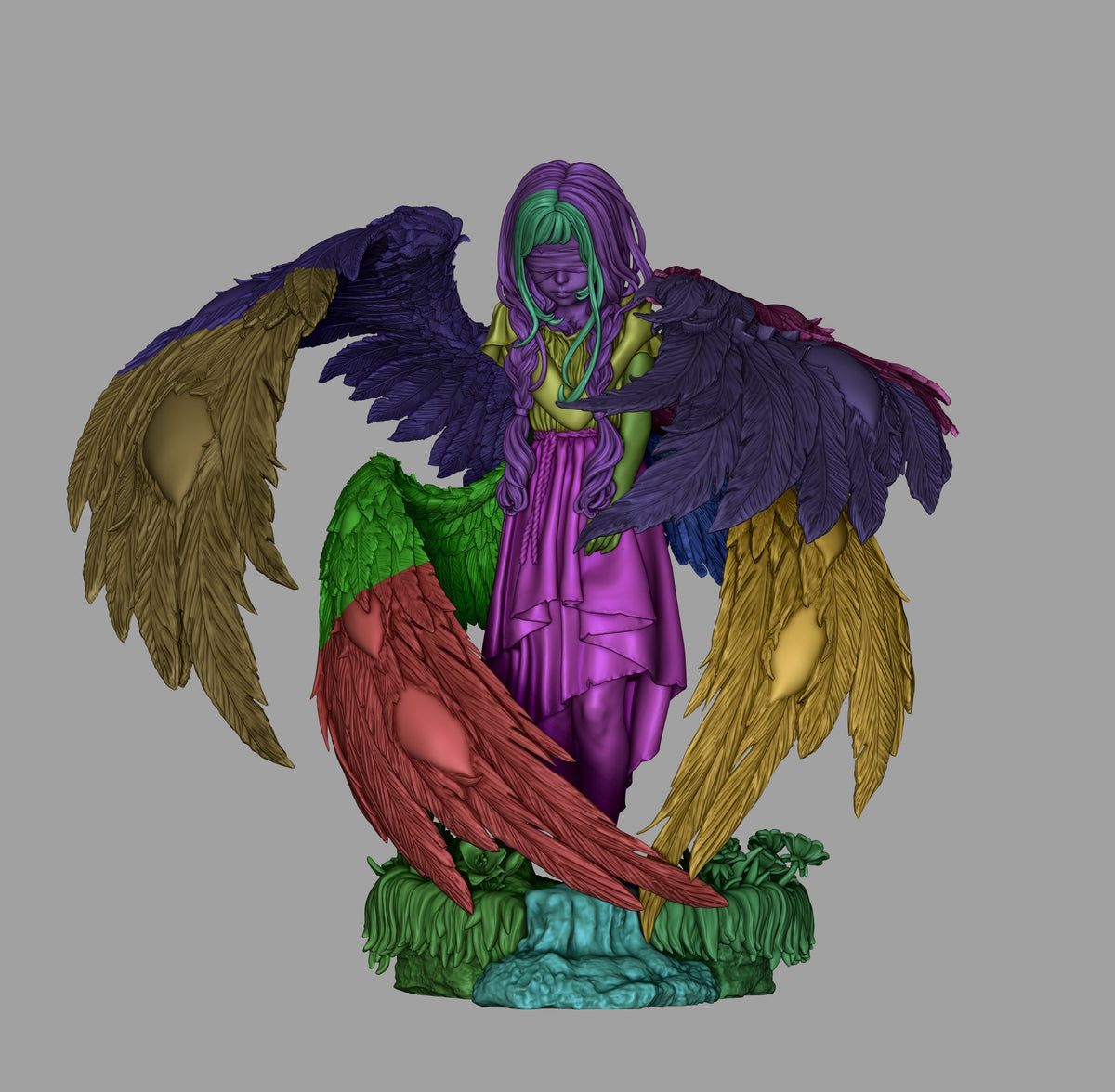 Seraphim Style Divine Angel Fantasy Unpainted Resin Garage Model Kit (1/6-1/12)
