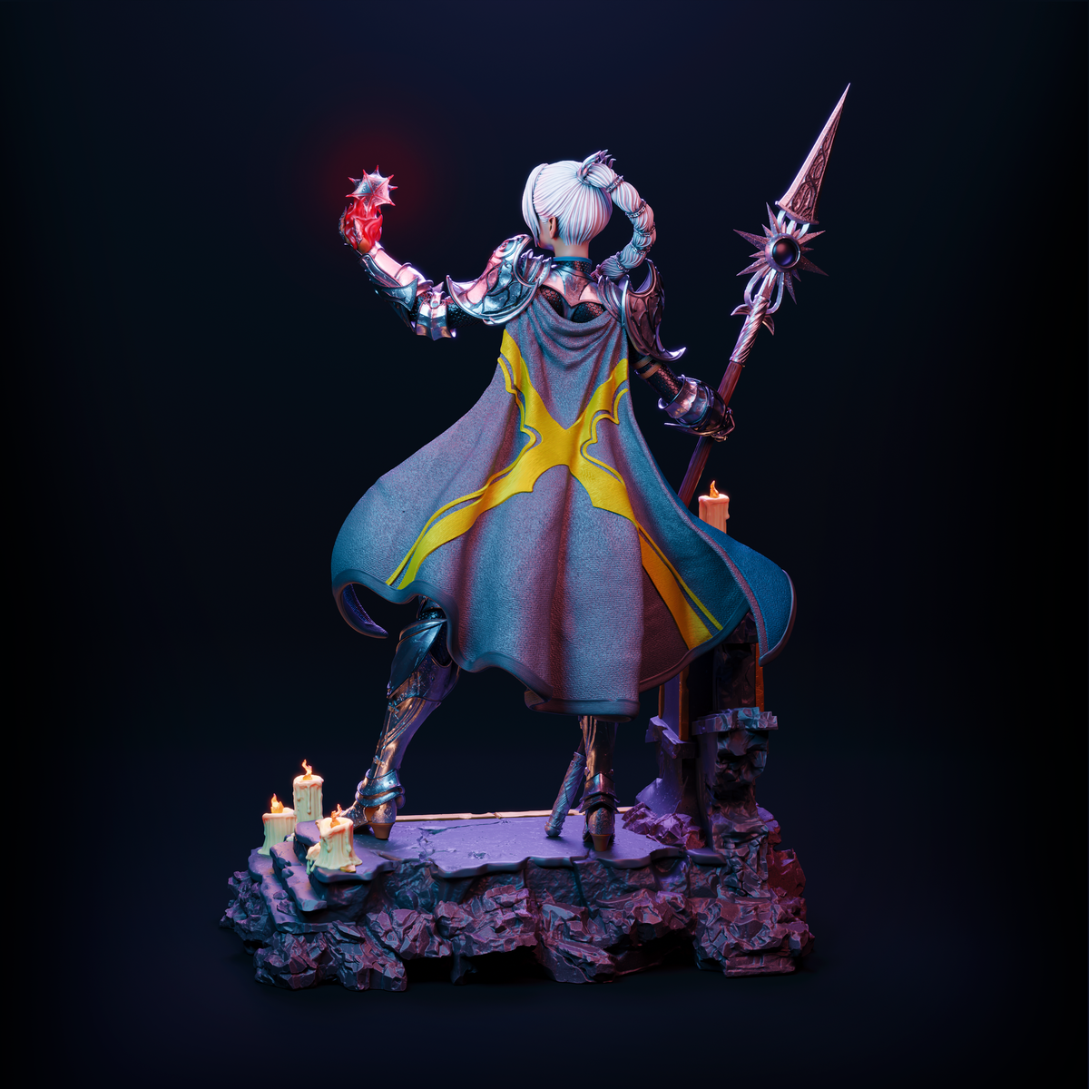Shadowheart Style Baldurs Gate 3 RPG Unpainted Resin Garage Kit (1/6-1/12)